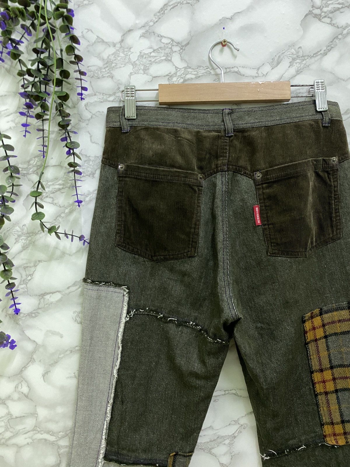Japanese Brand Vintage BETTY'S BLUE PATCHWORKS Denim Pant Size US 27 - 9 Thumbnail
