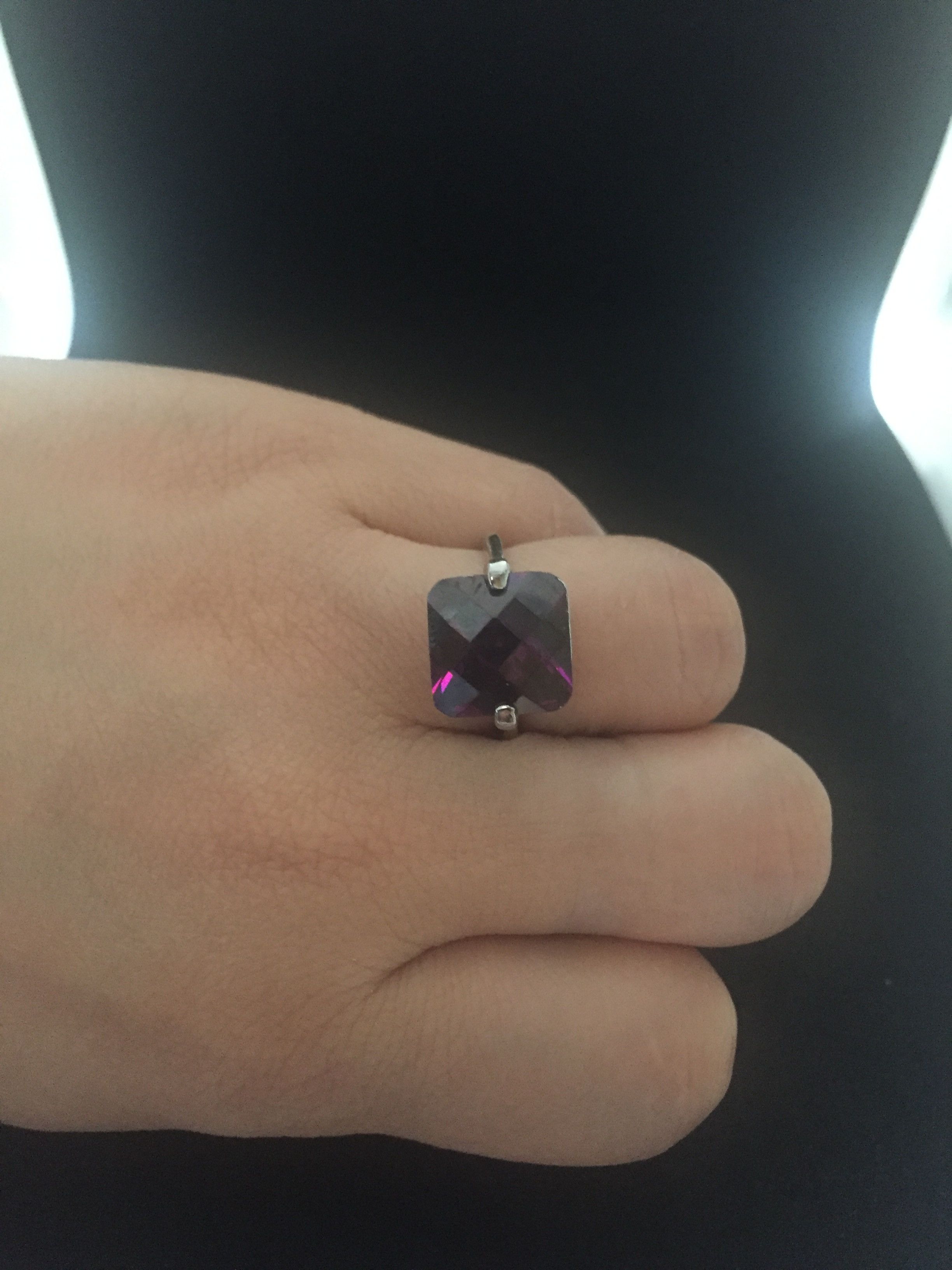 Other Purple CZ Ring - Size 7 Size ONE SIZE - 3 Thumbnail