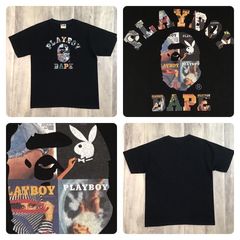 BAPE × Playboy logo polo shirt ABC camo green White A Bathing Ape