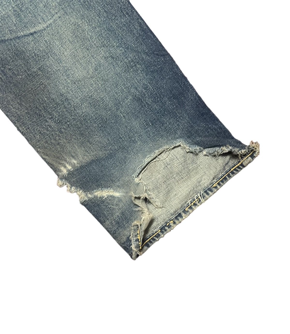 Evisu Vintage Evisu Denim Distressed Selvedge Jeans Size US 31 - 4 Thumbnail