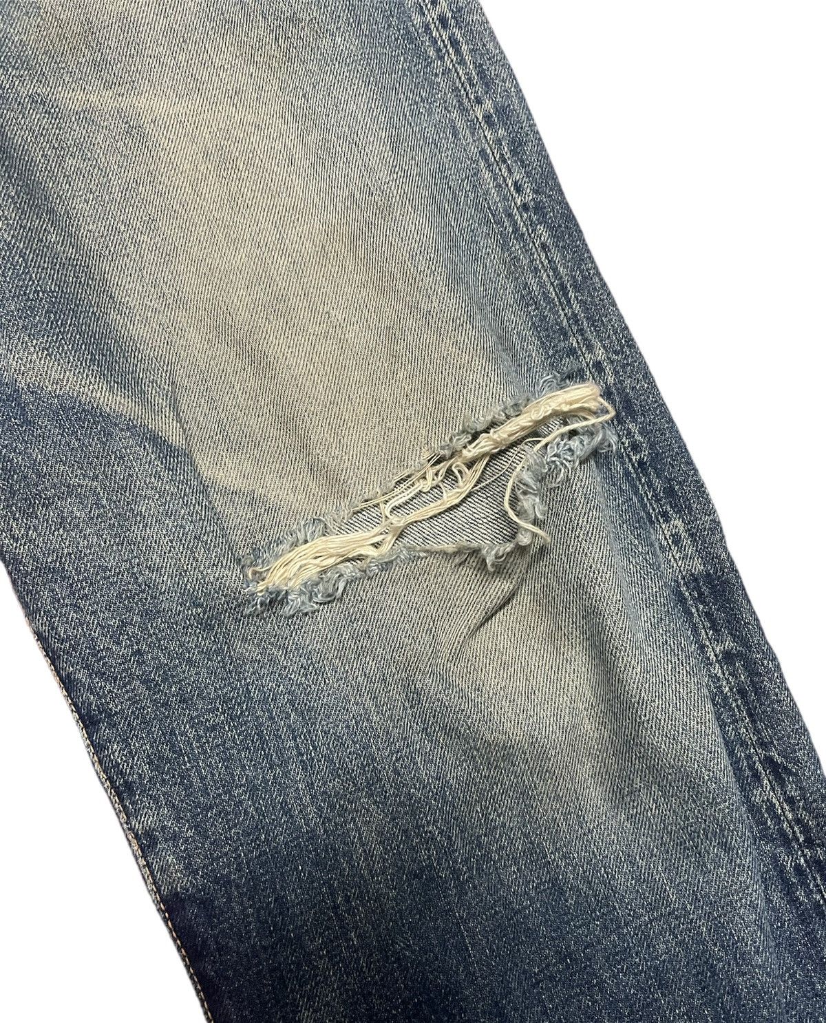 Evisu Vintage Evisu Denim Distressed Selvedge Jeans Size US 31 - 6 Thumbnail