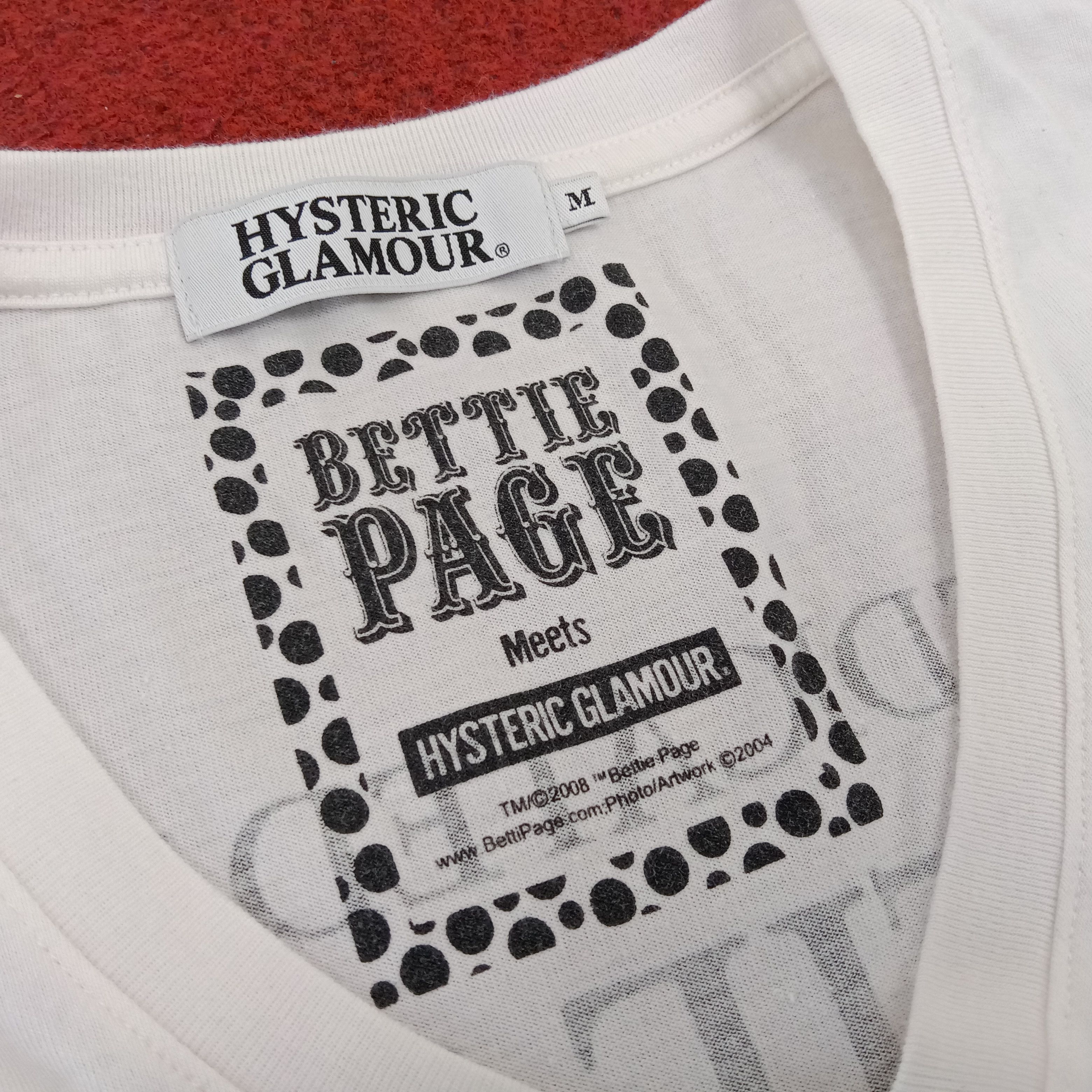 Hysteric Glamour × Japanese Brand × Vintage Hysteric Glamour Streetwear Style Custom Art Tshirt Size US S / EU 44-46 / 1 - 6 Thumbnail