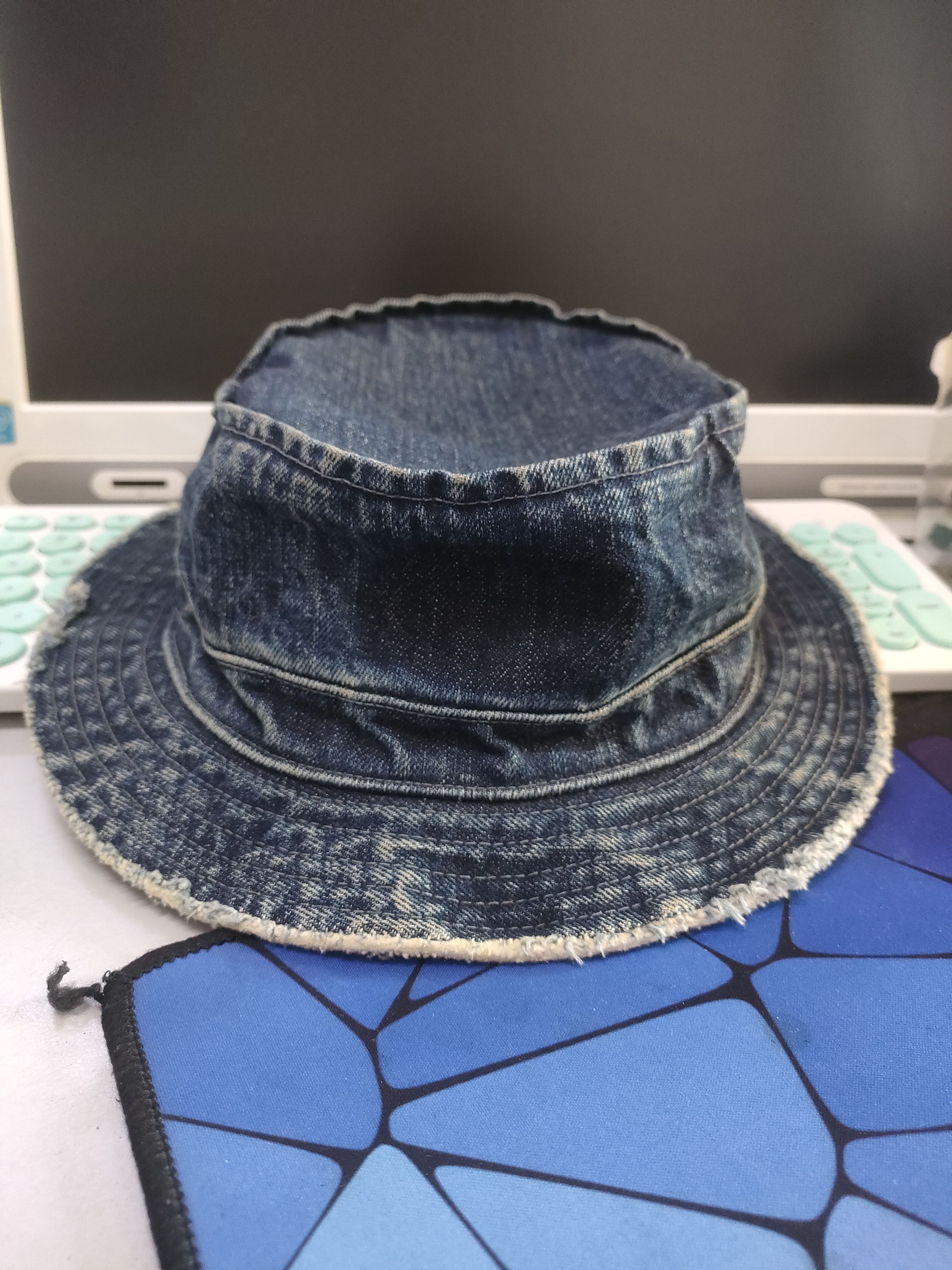 Kapital × Kapital Kountry Kapital Hand Made By Zipang Island Denim Hat Size ONE SIZE - 2 Thumbnail