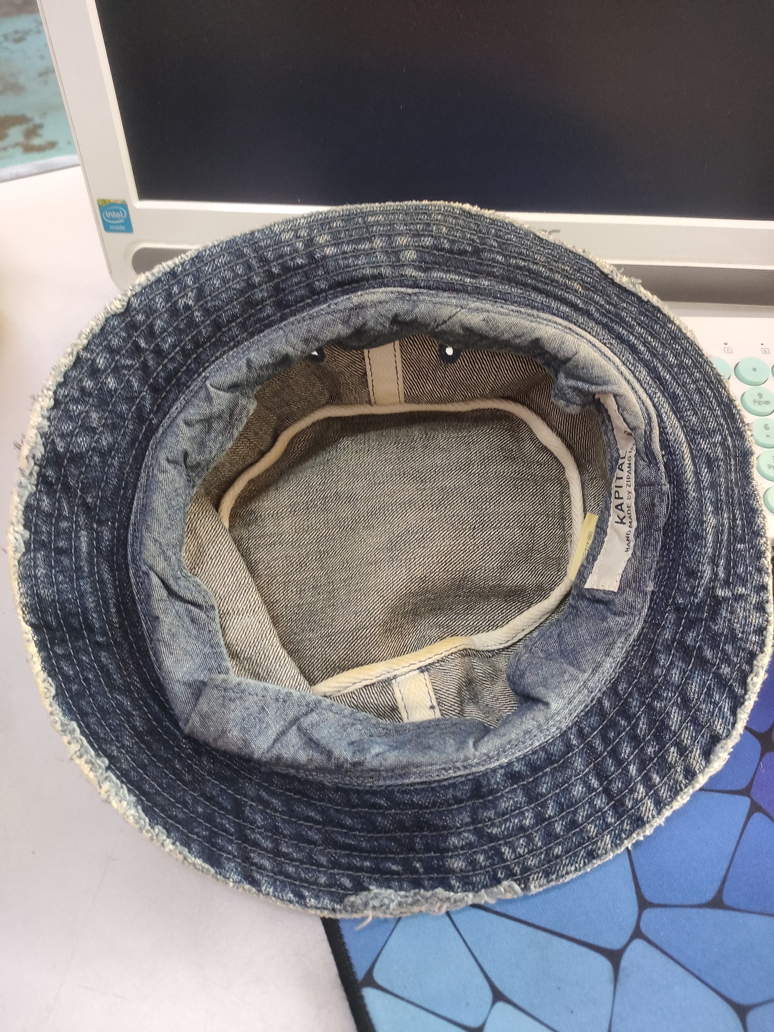 Kapital × Kapital Kountry Kapital Hand Made By Zipang Island Denim Hat Size ONE SIZE - 6 Thumbnail
