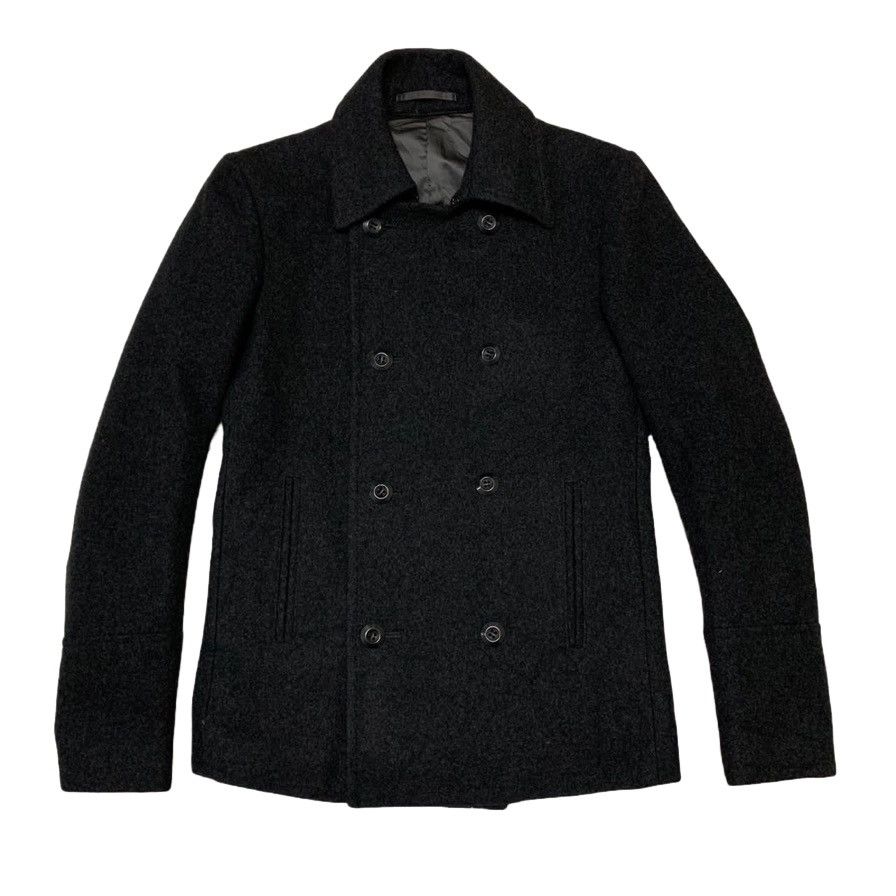 image of Attachment Double Breast Coat Jacket Wool, Men's (Size Small)