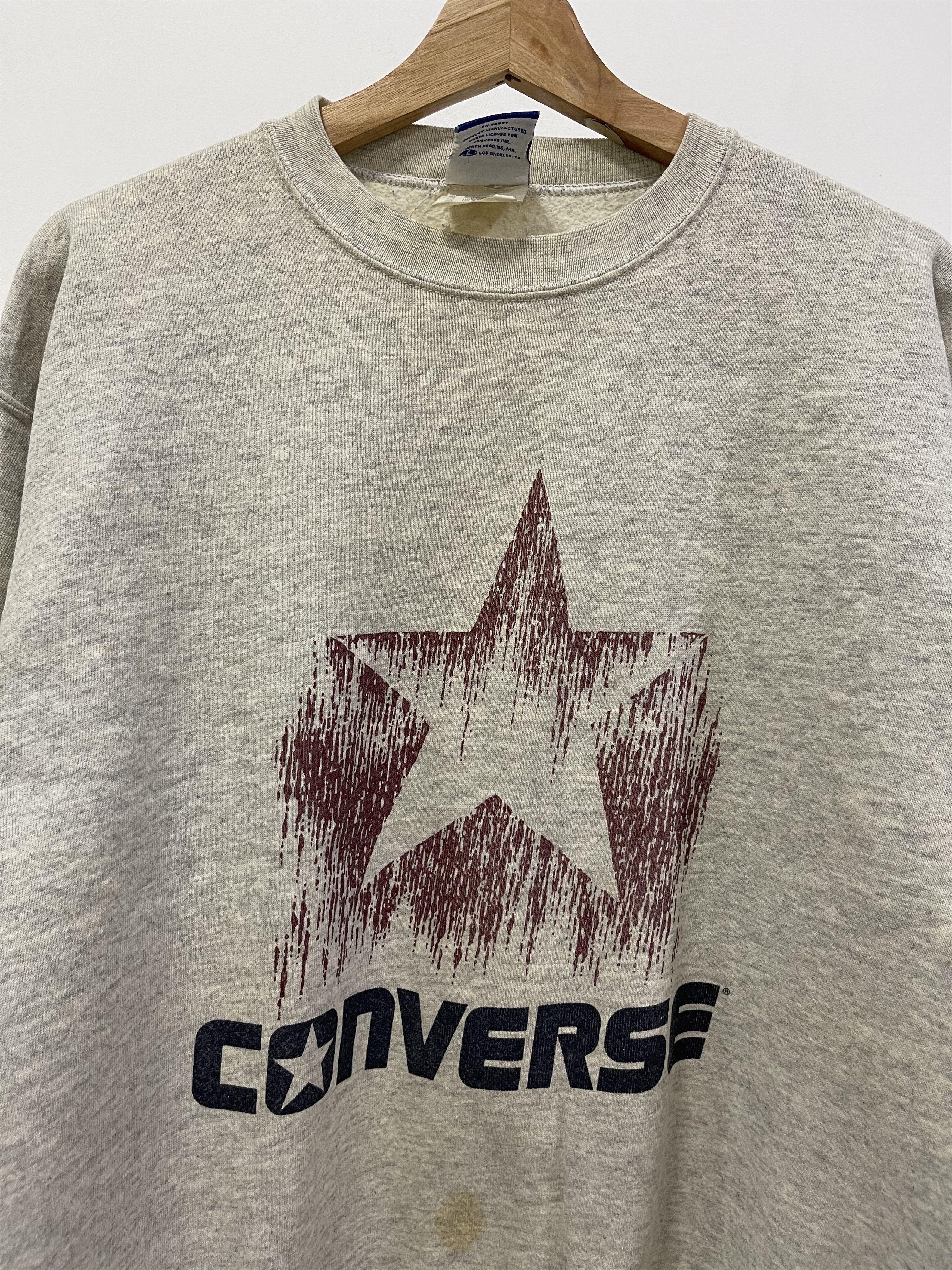 Converse Distressed 90s Converse Star Big Logo Printed Sweatshirt Size US L / EU 52-54 / 3 - 2 Thumbnail
