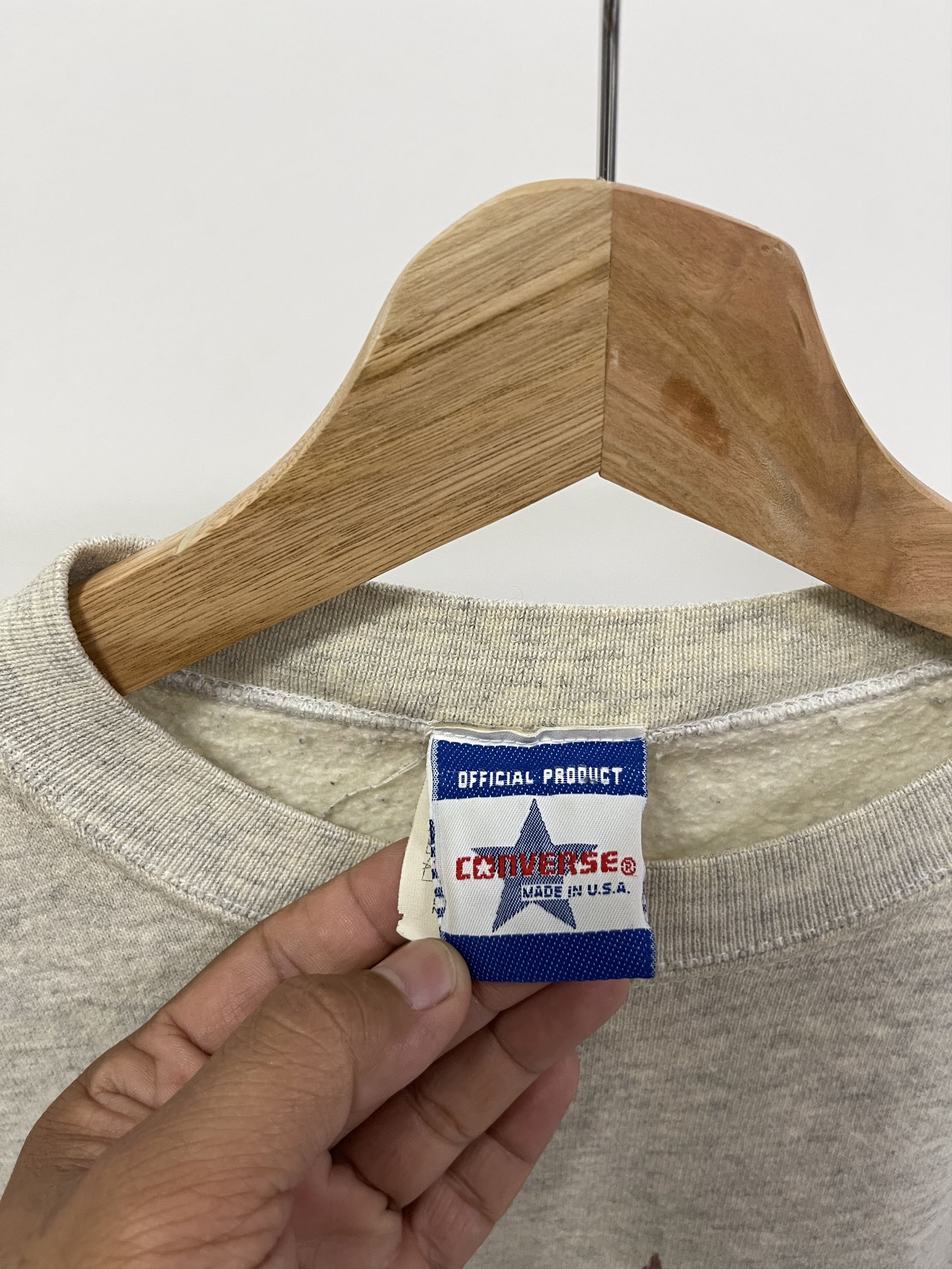Converse Distressed 90s Converse Star Big Logo Printed Sweatshirt Size US L / EU 52-54 / 3 - 6 Thumbnail