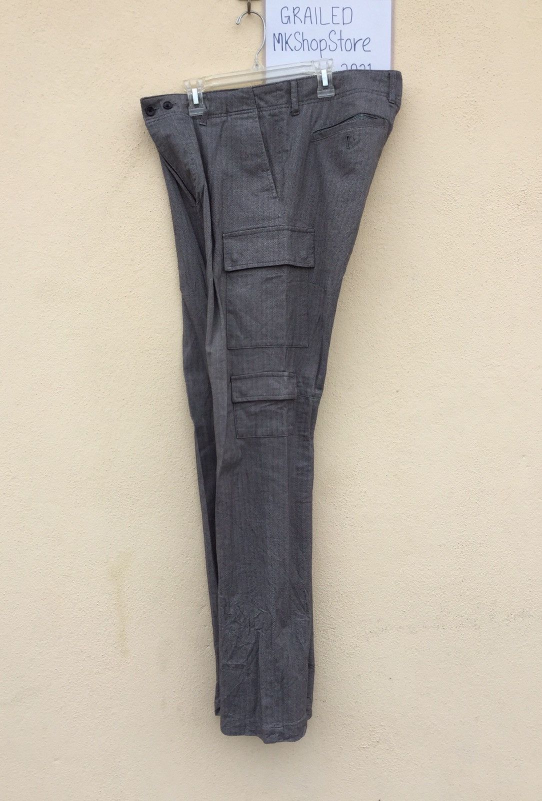 Japanese Brand × Takeo Kikuchi JAPANESE TAKEO KIKUCHI MULTIPOCKET CARGO PANT HIKORI Size US 34 / EU 50 - 2 Thumbnail