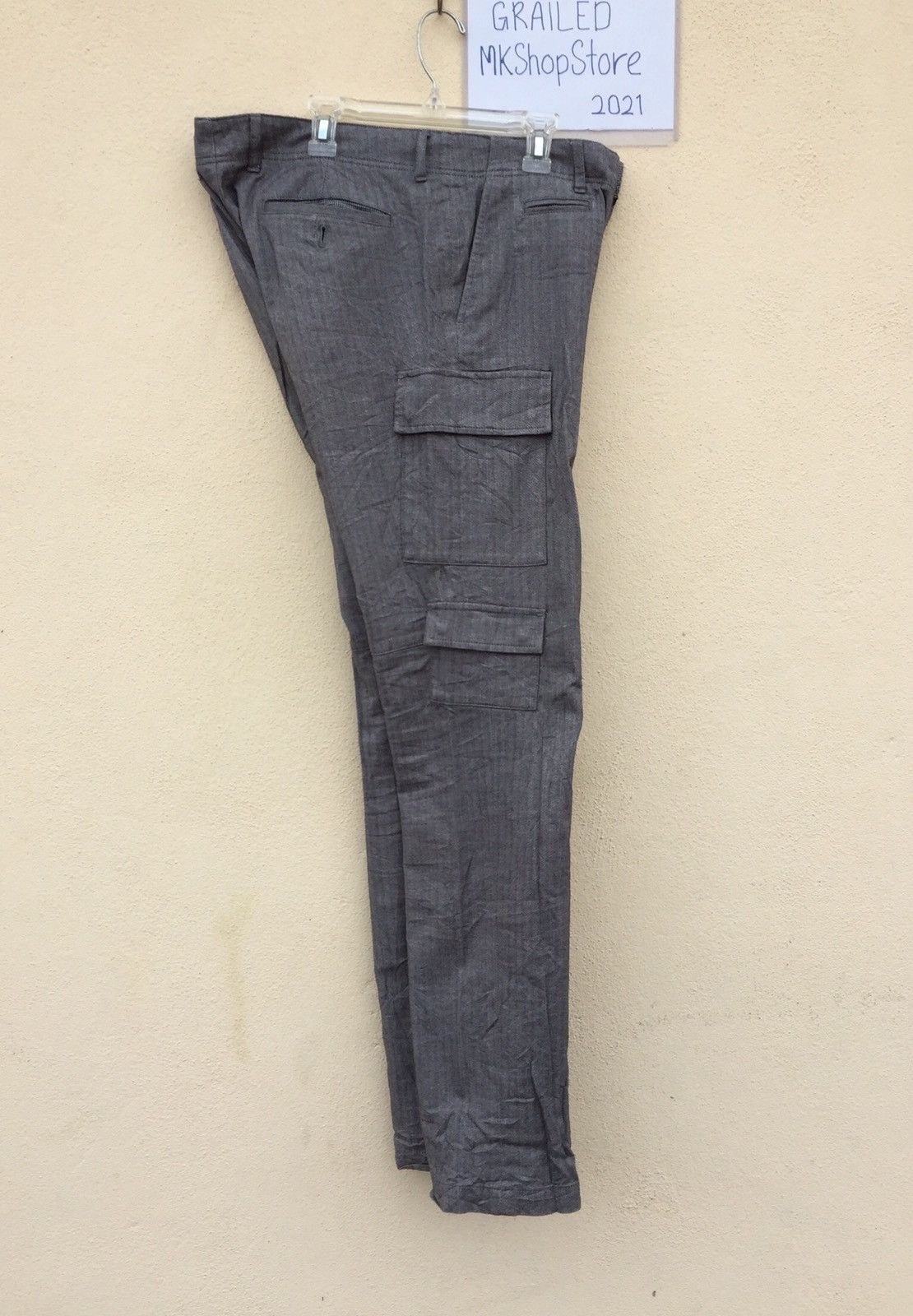 Japanese Brand × Takeo Kikuchi JAPANESE TAKEO KIKUCHI MULTIPOCKET CARGO PANT HIKORI Size US 34 / EU 50 - 4 Thumbnail