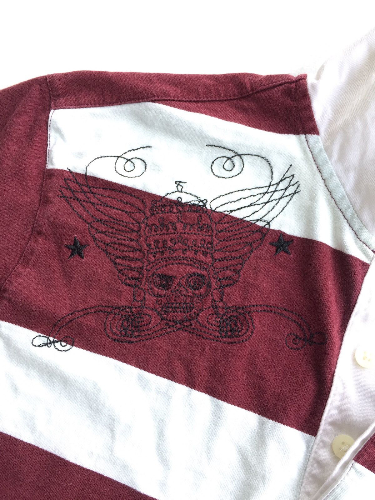Hurley × Seditionaries Hurley Marroon White Polo Long Sleeve Size US L / EU 52-54 / 3 - 6 Thumbnail