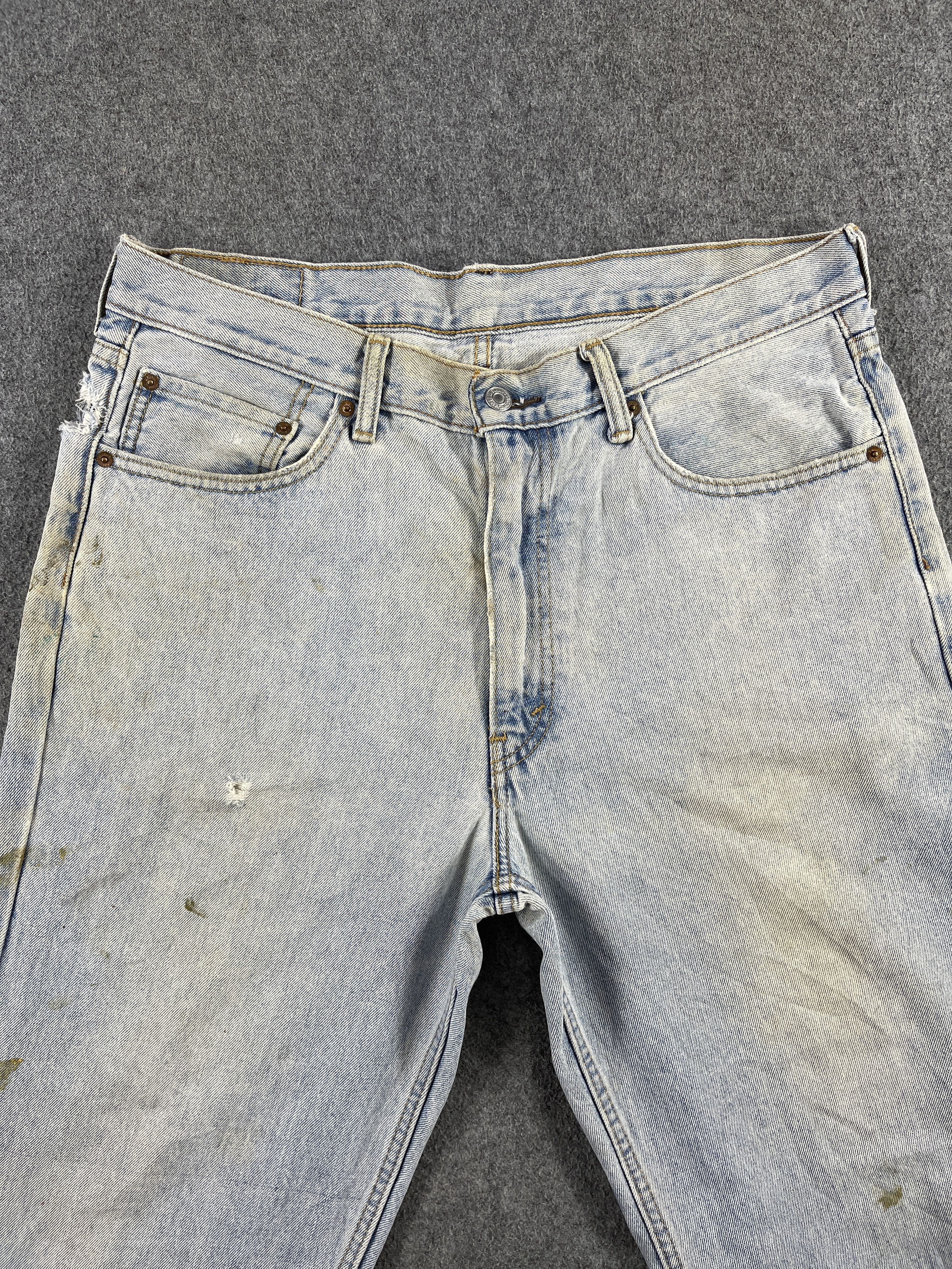 Levi's × Vintage Vintage Levis 550 Distressed Jeans - J221 Size US 37 - 3 Thumbnail