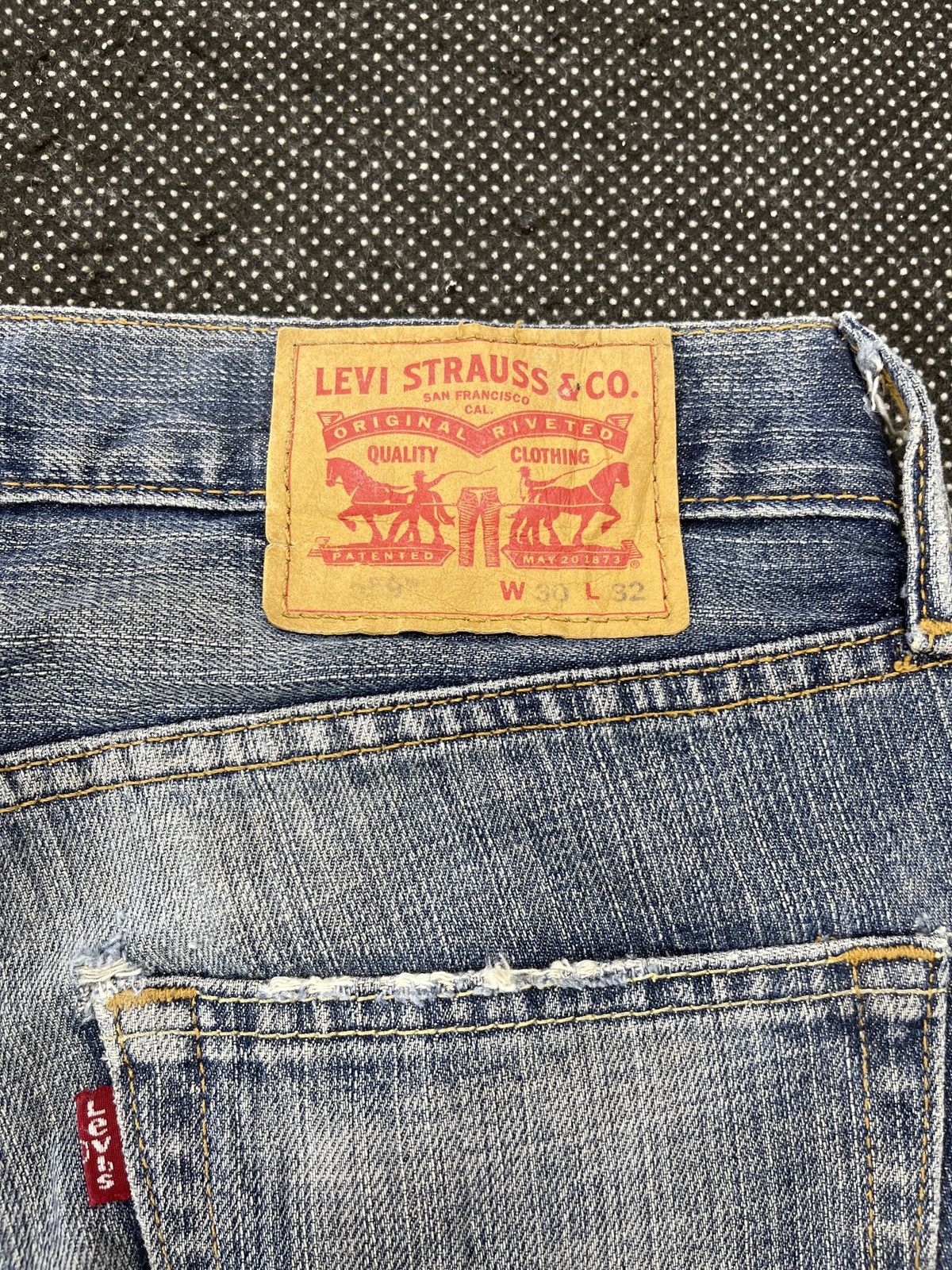 Levi's Vintage Levis 559 Rusty Wash Distressed Jeans - J574 Size US 32 / EU 48 - 9 Thumbnail