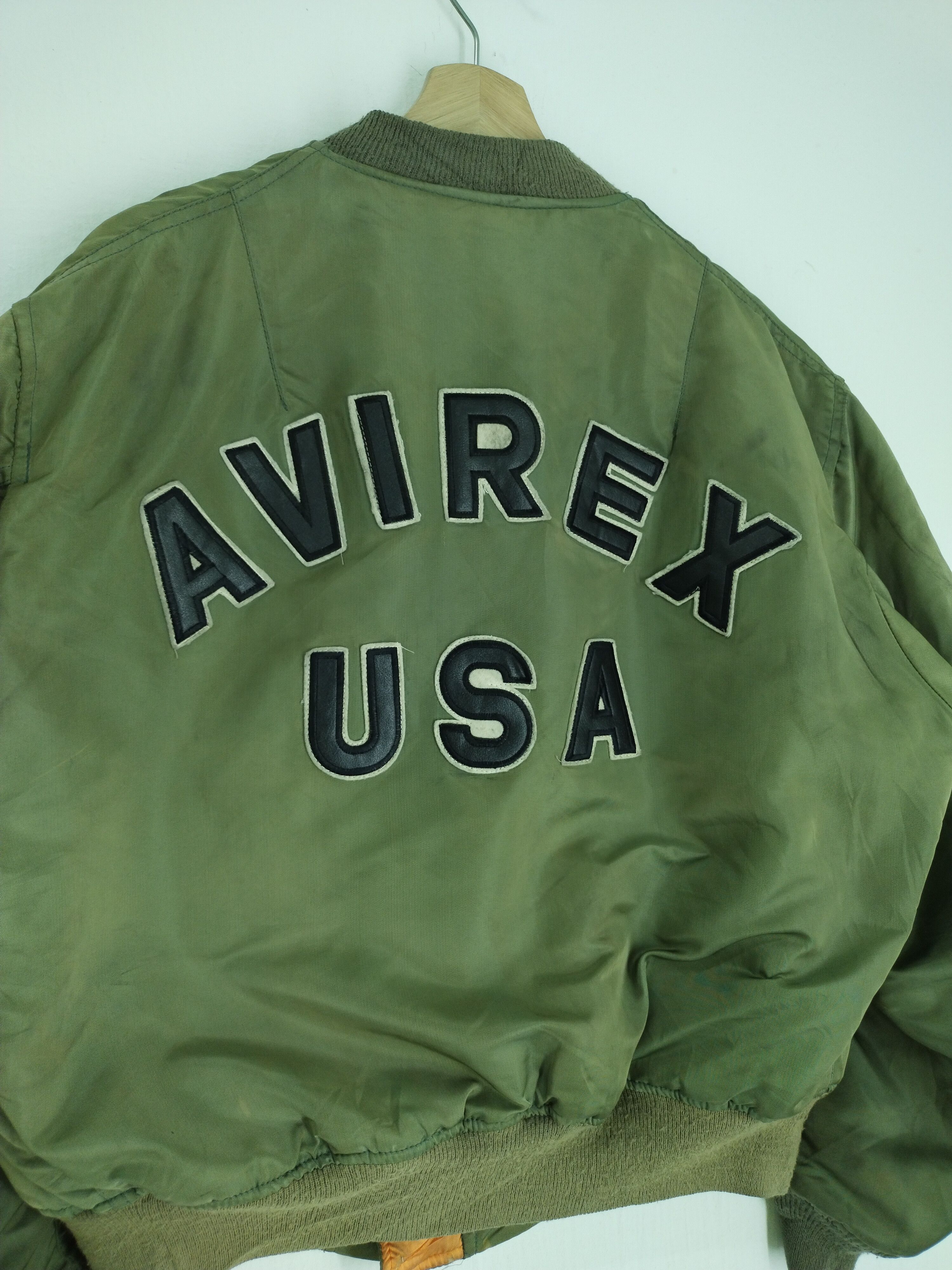 Avirex VINTAGE AVIREX USA EMBROIDERY REVERSIBLE BOMBER JACKET Grailed