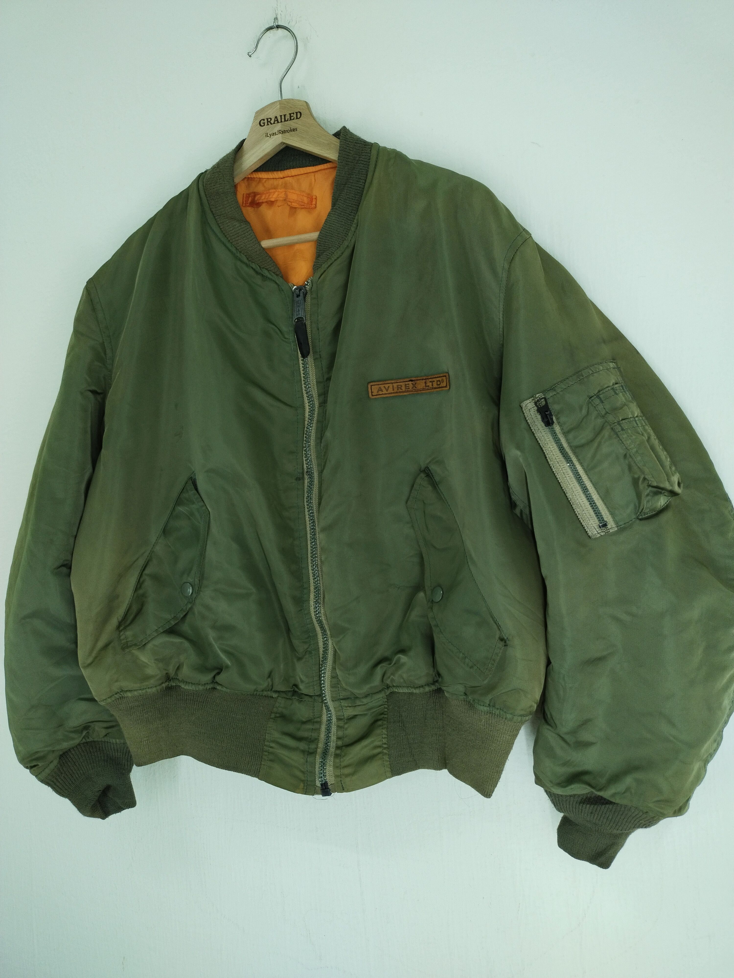 Avirex VINTAGE AVIREX USA EMBROIDERY REVERSIBLE BOMBER JACKET Size US L / EU 52-54 / 3 - 6 Thumbnail