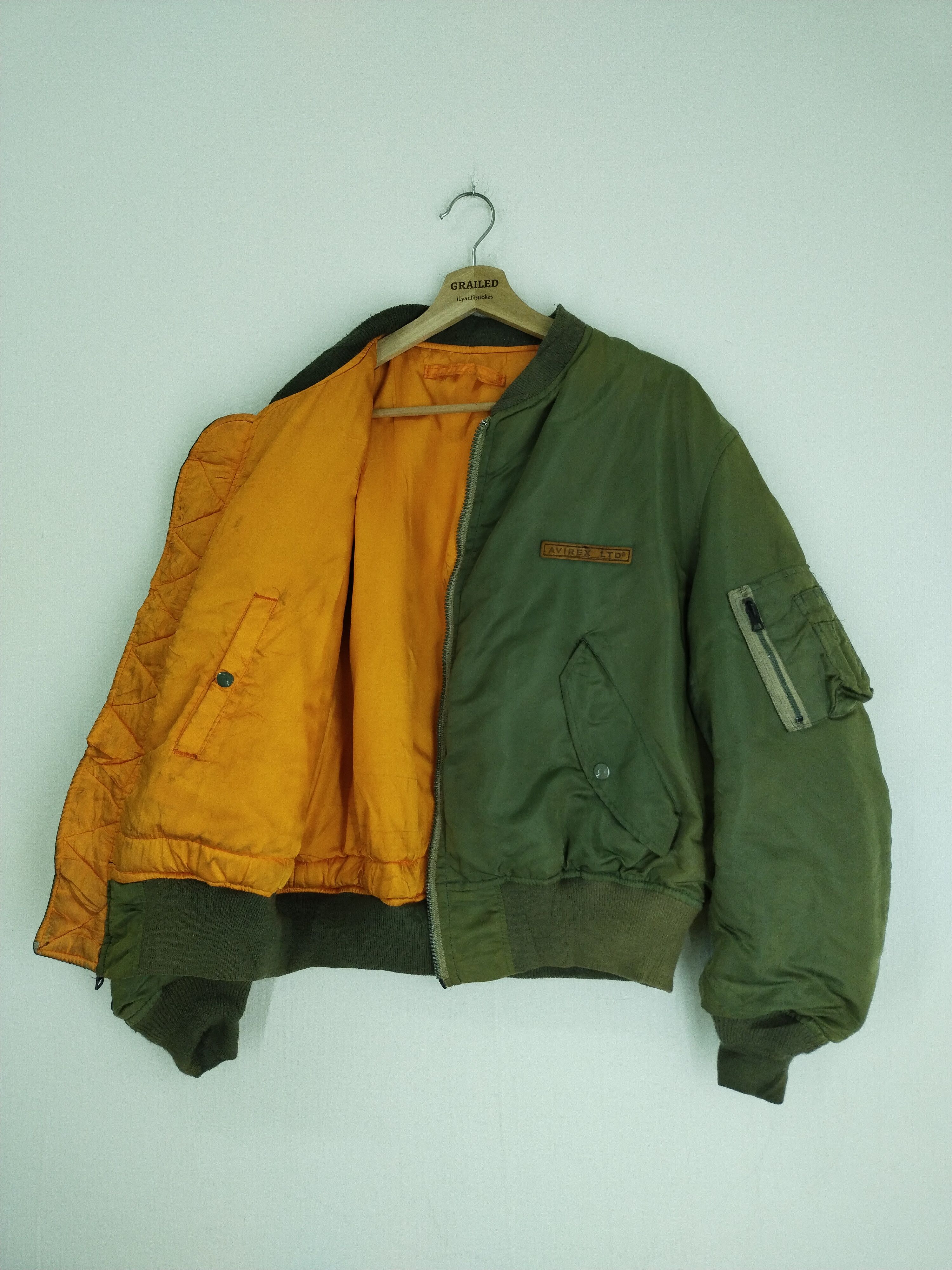 Avirex VINTAGE AVIREX USA EMBROIDERY REVERSIBLE BOMBER JACKET Size US L / EU 52-54 / 3 - 7 Thumbnail