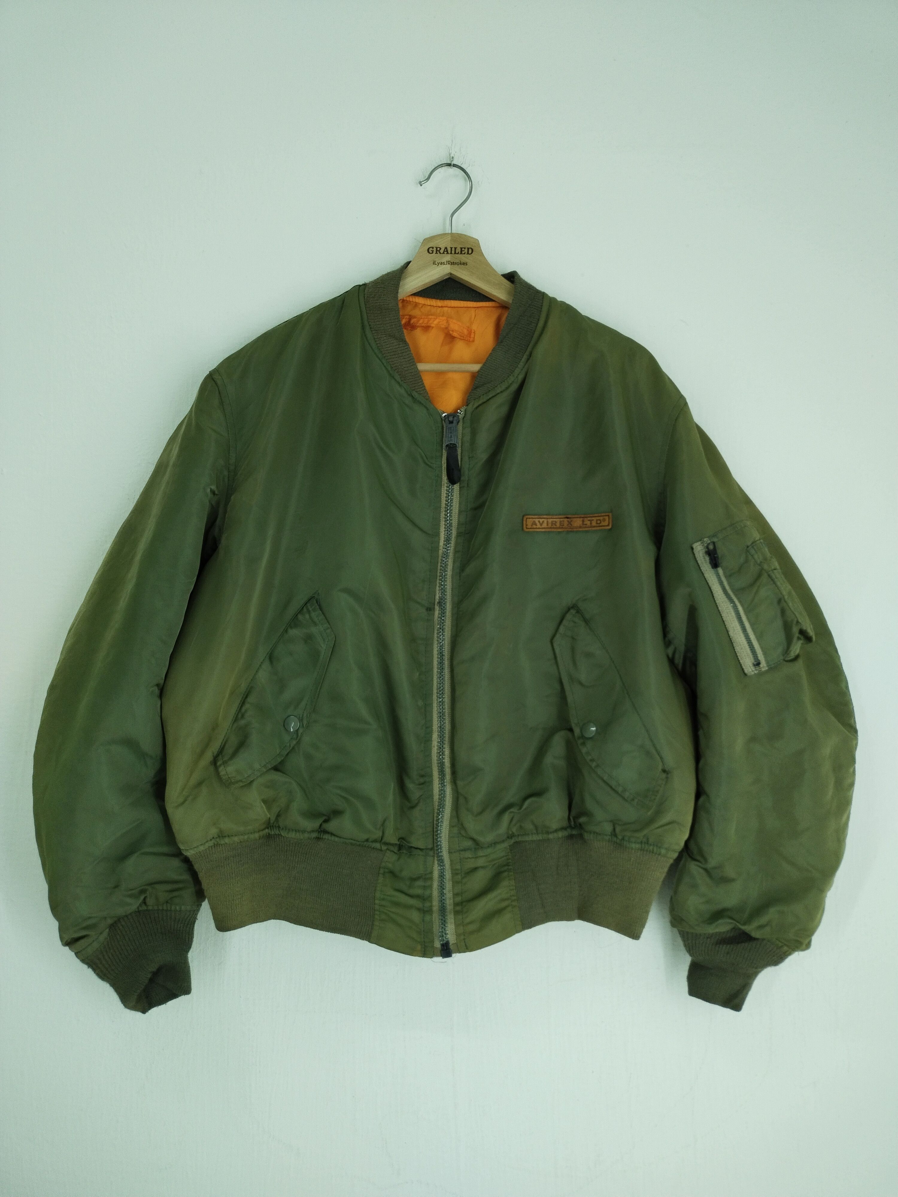 Avirex VINTAGE AVIREX USA EMBROIDERY REVERSIBLE BOMBER JACKET Size US L / EU 52-54 / 3 - 4 Thumbnail