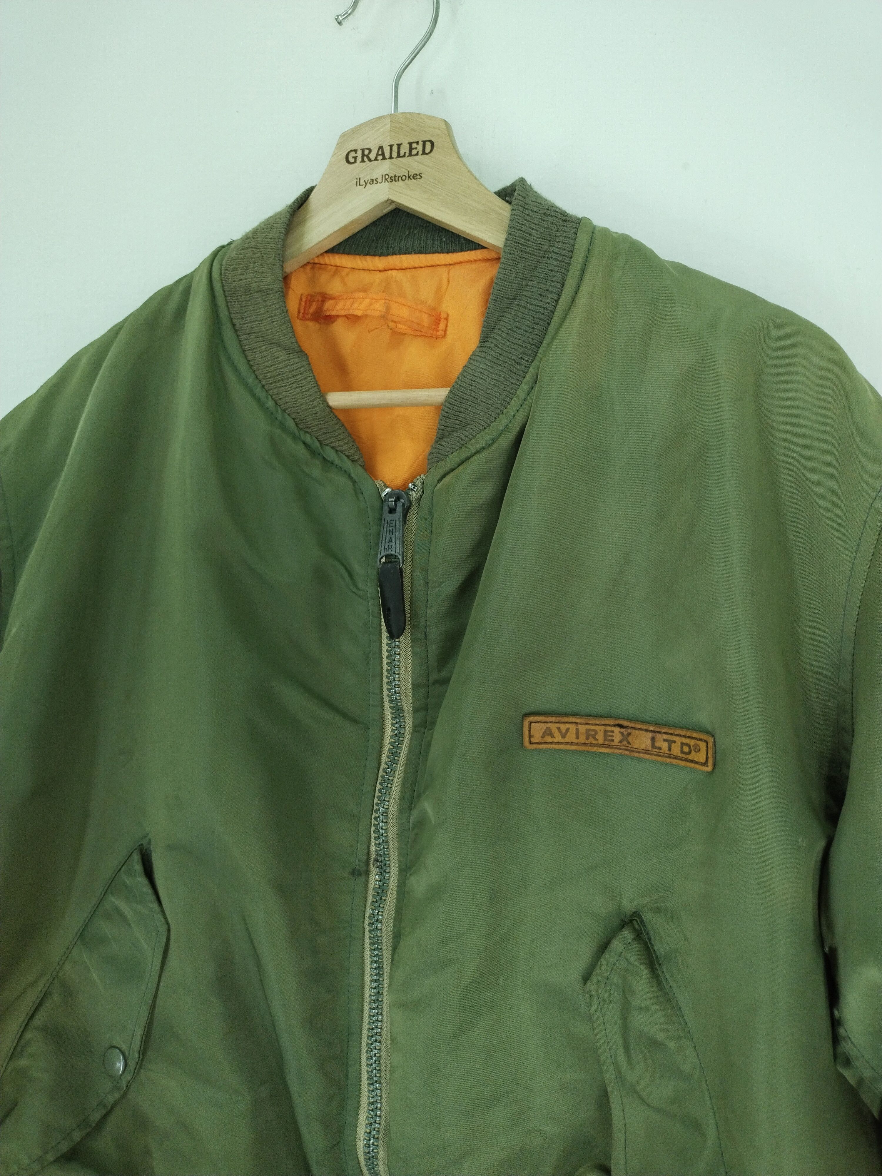Avirex VINTAGE AVIREX USA EMBROIDERY REVERSIBLE BOMBER JACKET Size US L / EU 52-54 / 3 - 3 Thumbnail