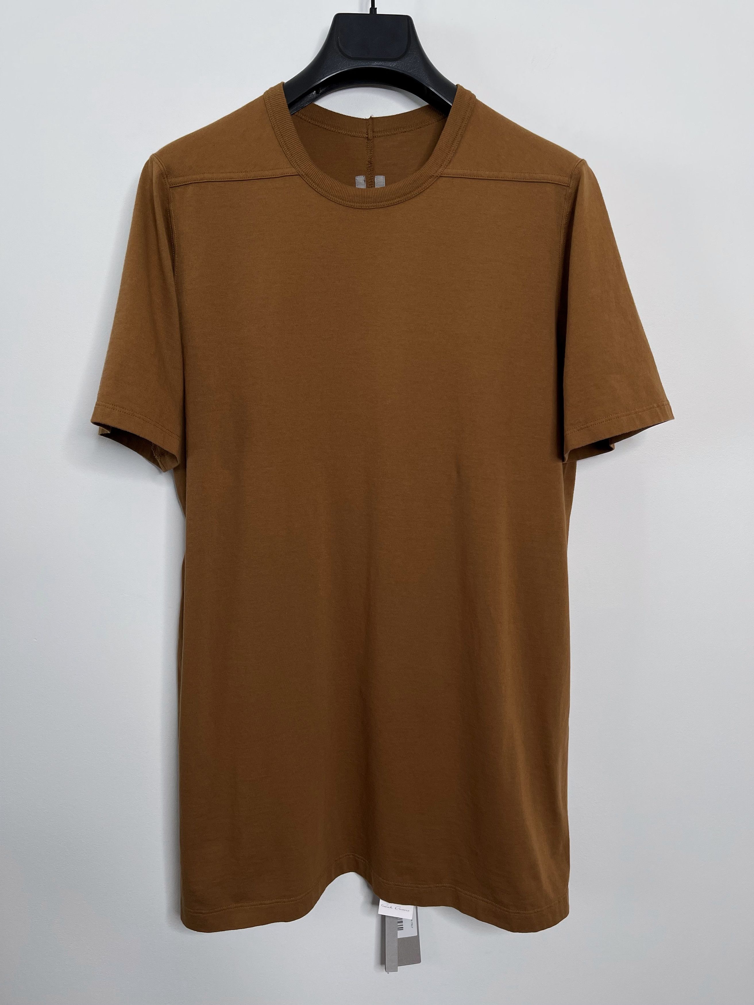 Image of Rick Owens Honey Organic Cotton Classic Level T Shirt Fw21 Gethsemane, Men's (Size Small)