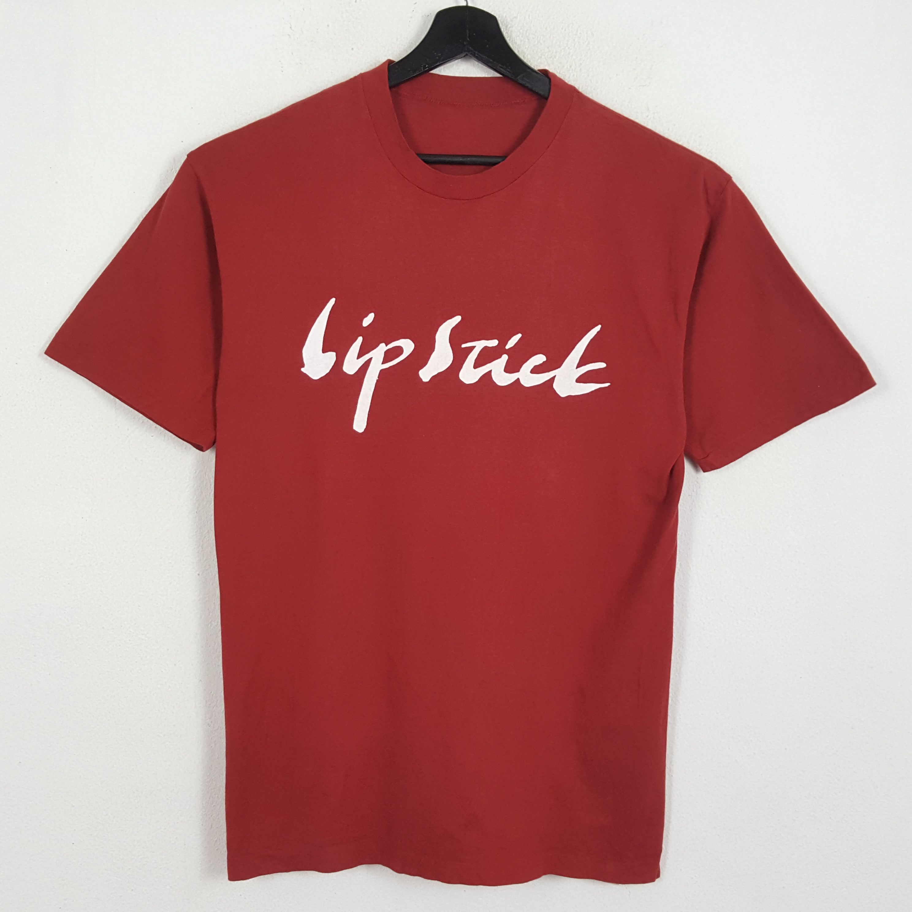 Vintage LIPSTICK Spell Out Art Design Style Vintage Tshirt Size US L / EU 52-54 / 3 - 1 Thumbnail