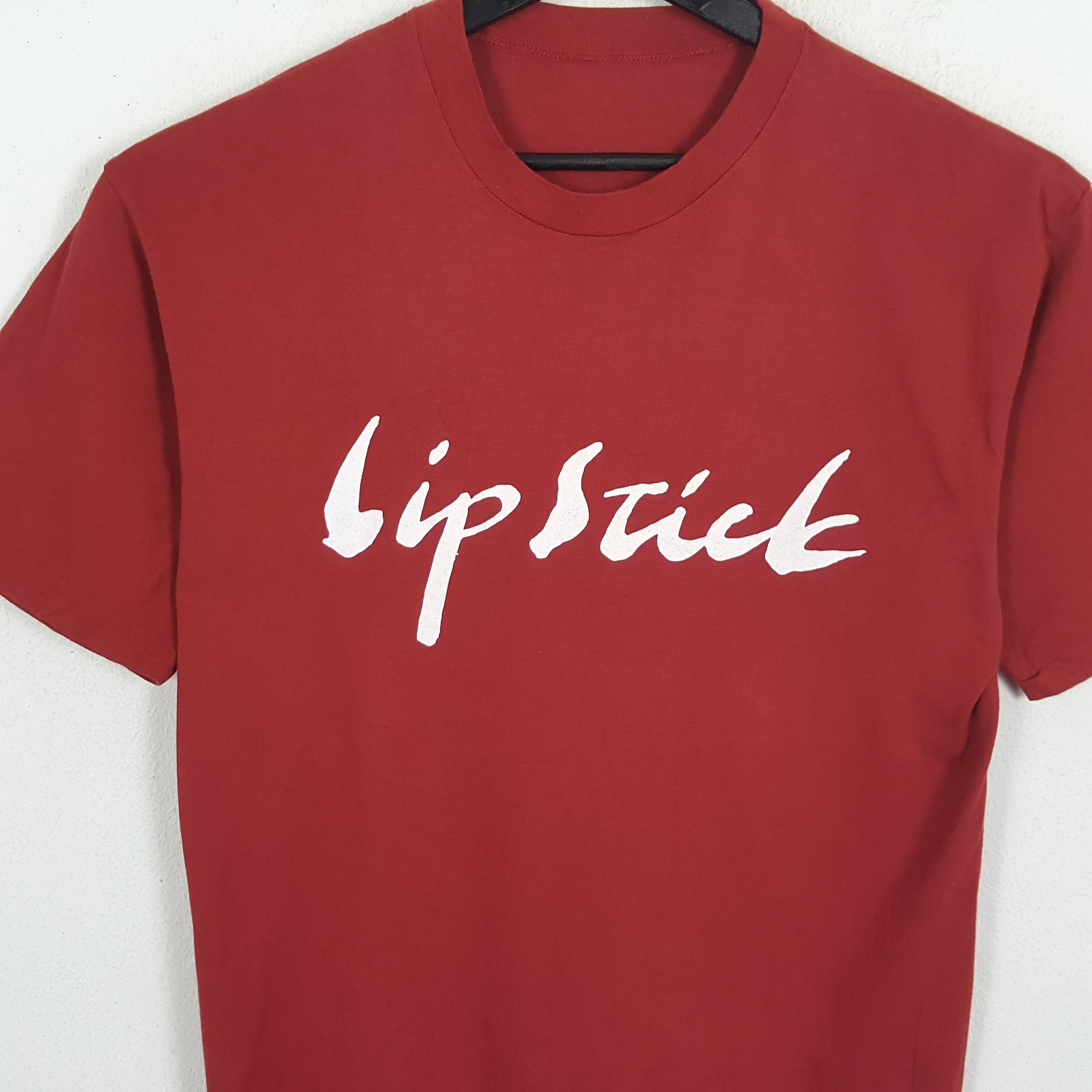 Vintage LIPSTICK Spell Out Art Design Style Vintage Tshirt Size US L / EU 52-54 / 3 - 2 Thumbnail