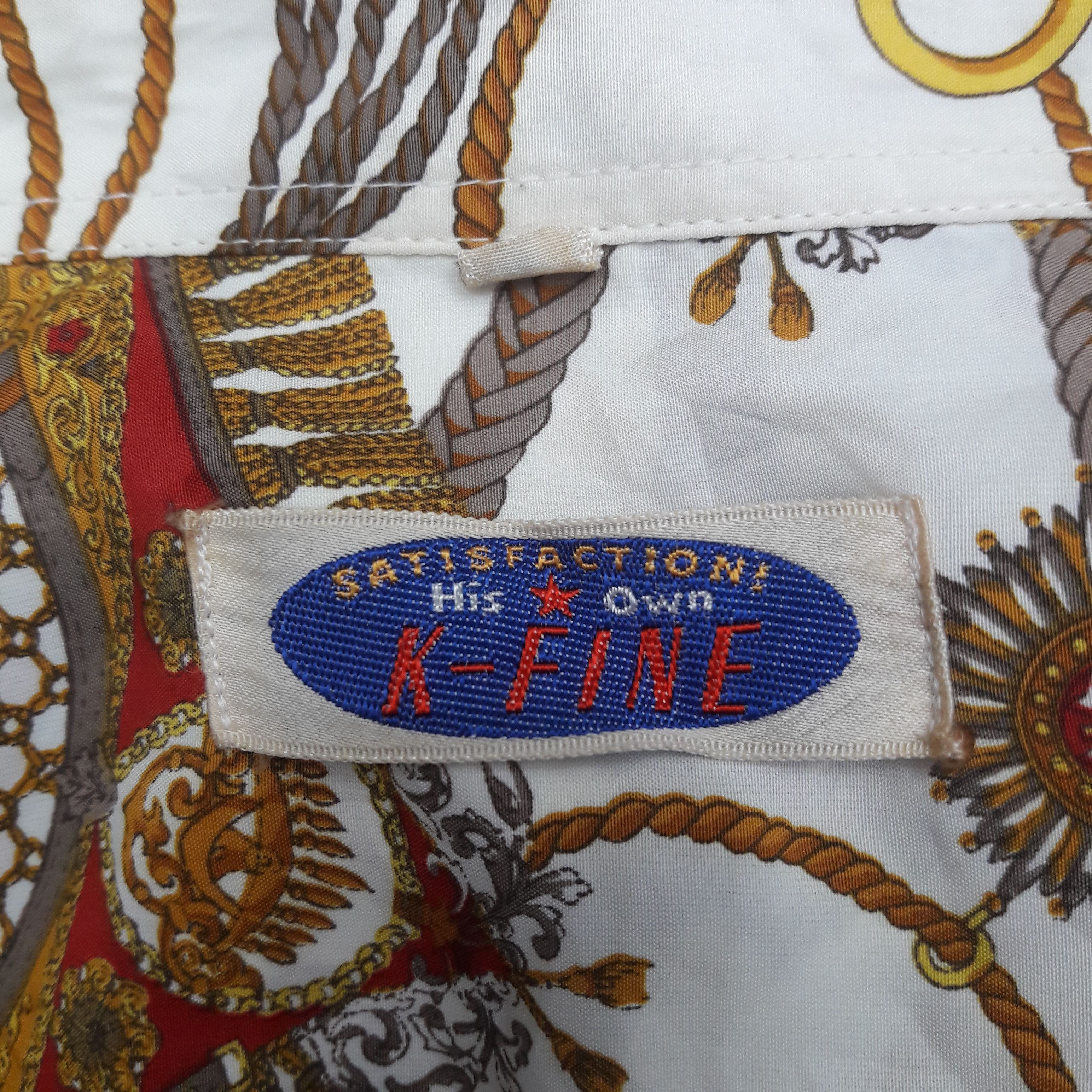 Japanese Brand × Vintage 🔥Vintage k - fine satisfactioni baroque luxury design shirt Size US L / EU 52-54 / 3 - 3 Thumbnail
