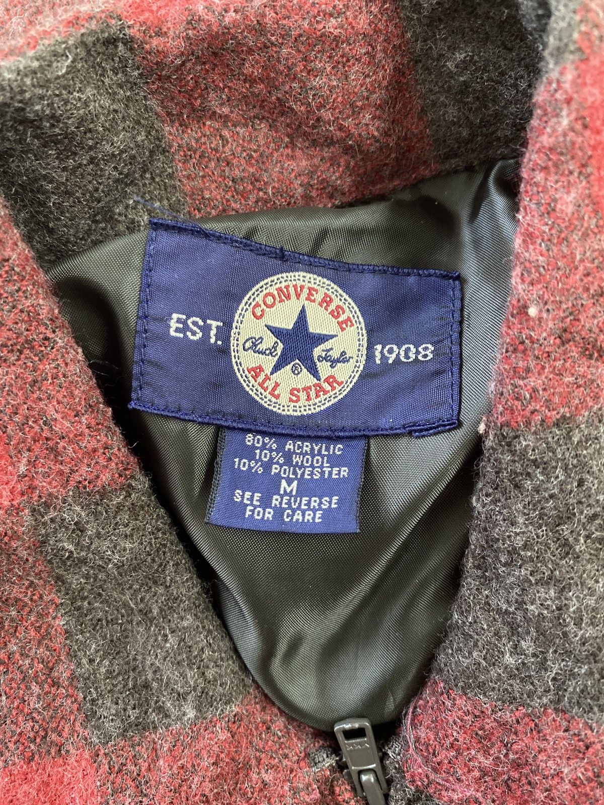Converse × Vintage VINTAGE CONVERSE PLAID TARTAN TRUCKER JACKET Size US M / EU 48-50 / 2 - 4 Thumbnail