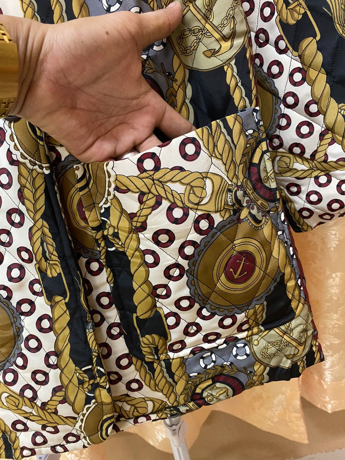 Japanese Brand RARE DESIGN JACKET INSPIRED BY HERMES SILK Size US L / EU 52-54 / 3 - 5 Thumbnail