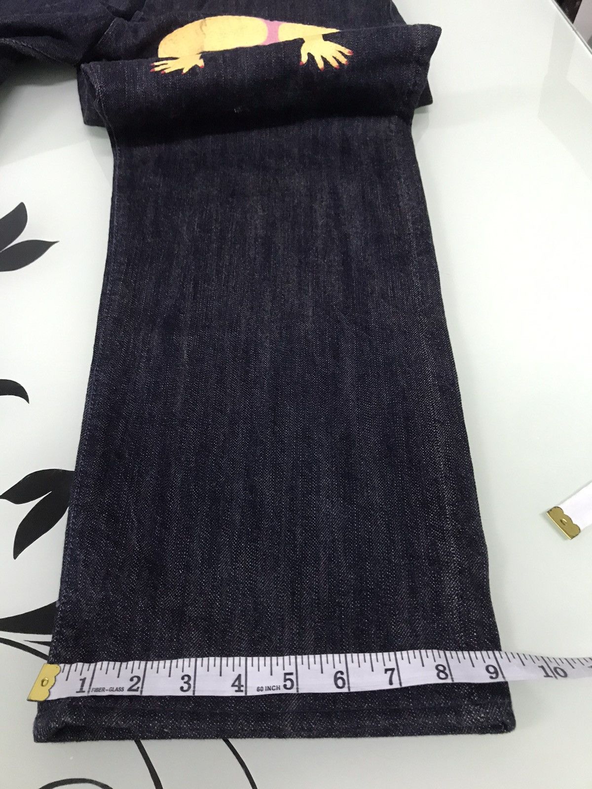 Japanese Brand Vtg Yamane Evisu Embroidery Abstract Gymnastik Dancer Denim Size US 36 / EU 52 - 23 Thumbnail