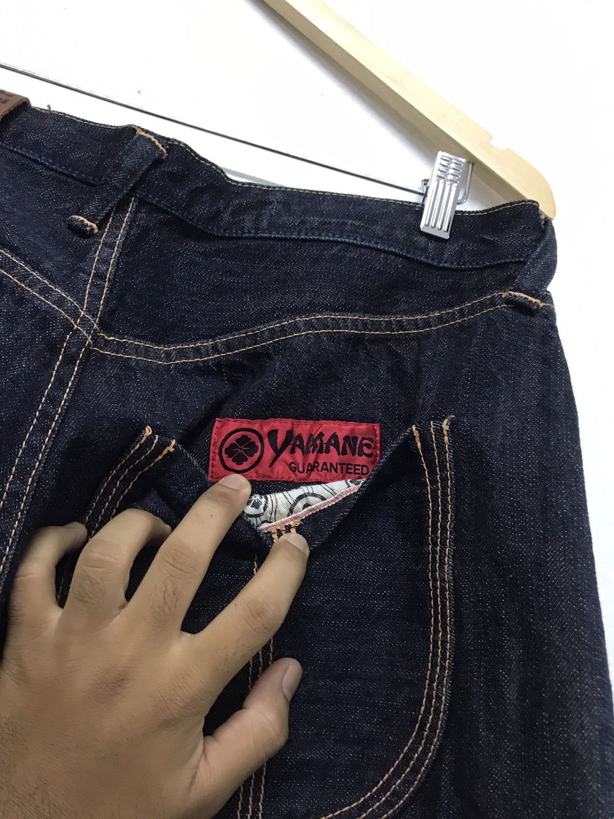 Japanese Brand Vtg Yamane Evisu Embroidery Abstract Gymnastik Dancer Denim Size US 36 / EU 52 - 12 Thumbnail