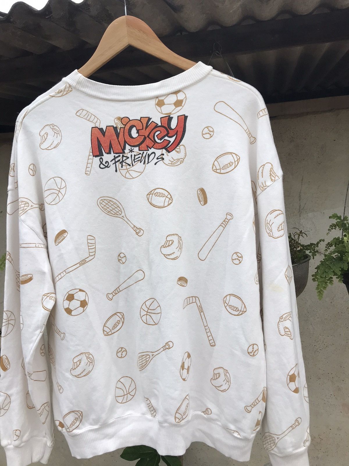 Japanese Brand Vintage Mickey Mouse and Friends Full Print Sweatshirt Size US M / EU 48-50 / 2 - 10 Thumbnail