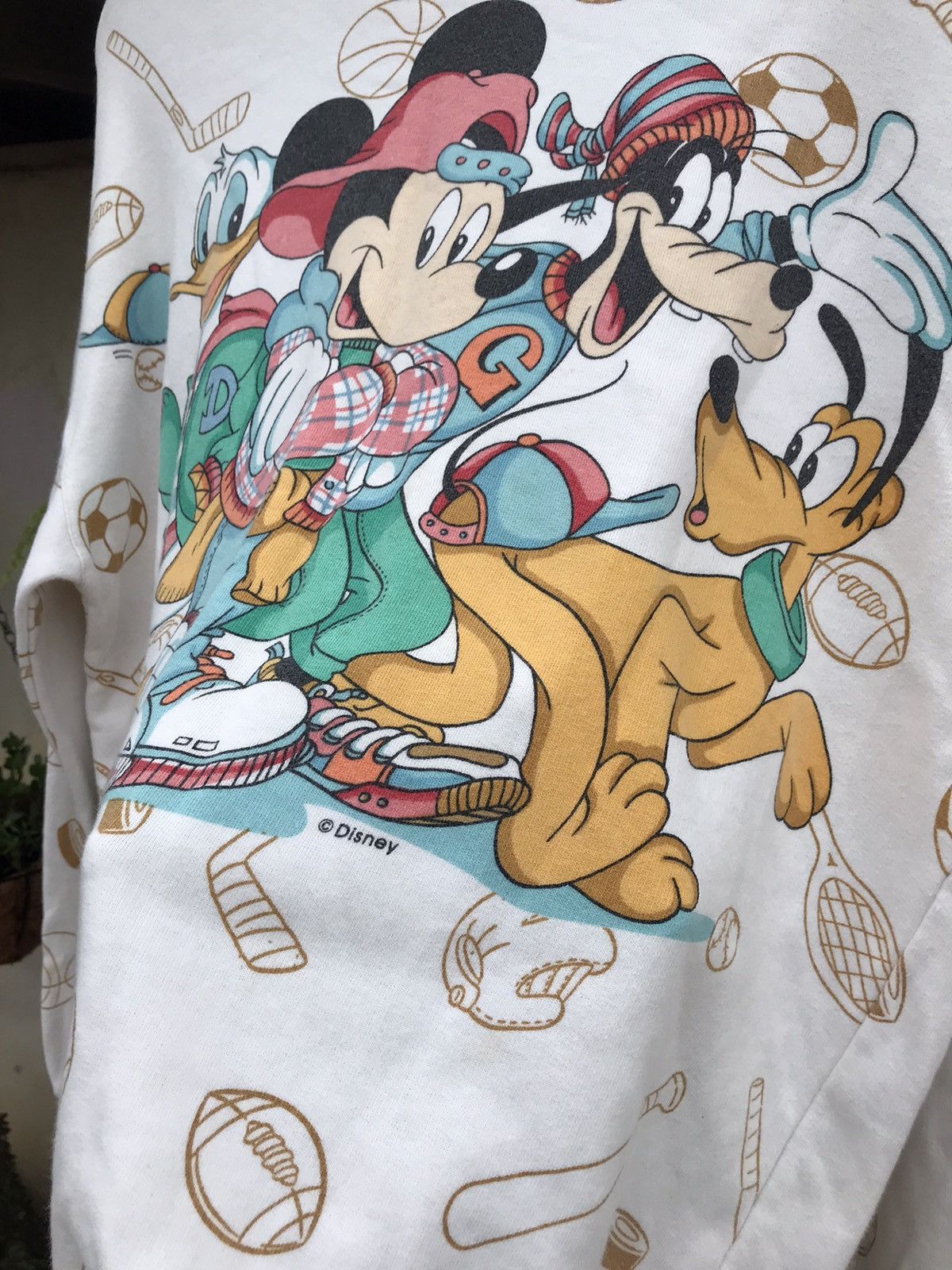 Japanese Brand Vintage Mickey Mouse and Friends Full Print Sweatshirt Size US M / EU 48-50 / 2 - 7 Thumbnail