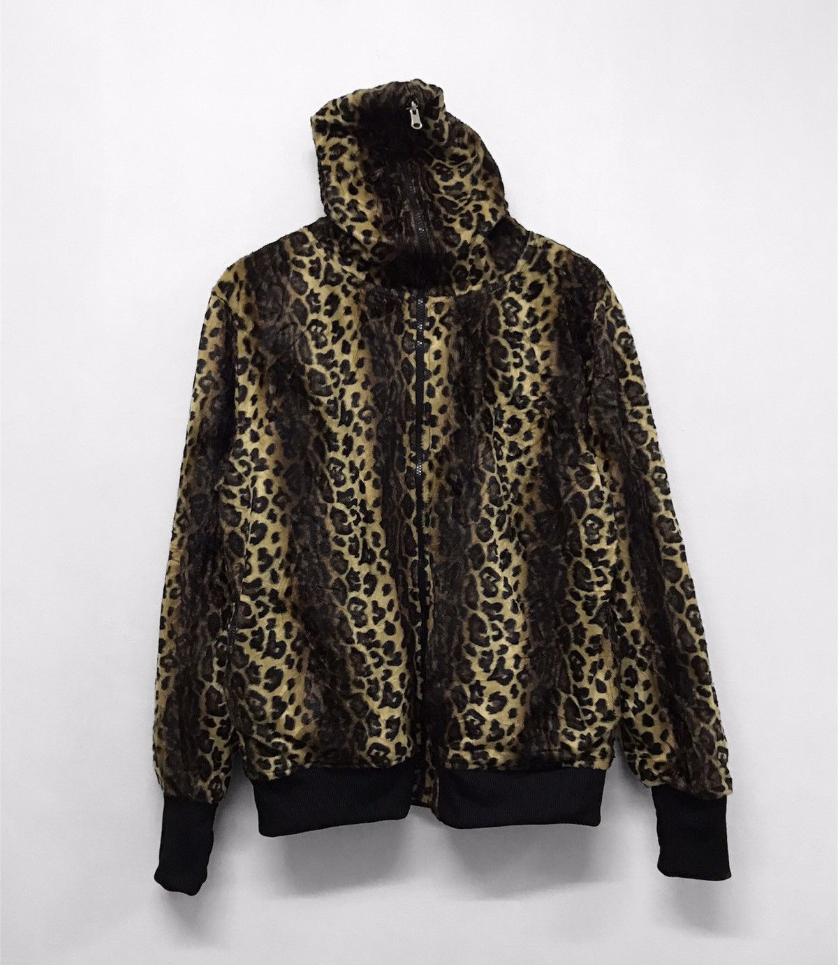 image of Niceclash Ahead Reversible Faux Fur/fleece Jacket in Leopard Print, Women's (Size XL)