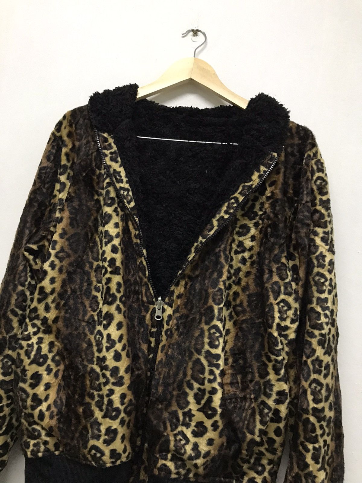 Japanese Brand Nice❗️Clash Ahead Reversible Faux Fur/Fleece Jacket Size XL / US 12-14 / IT 48-50 - 12 Thumbnail