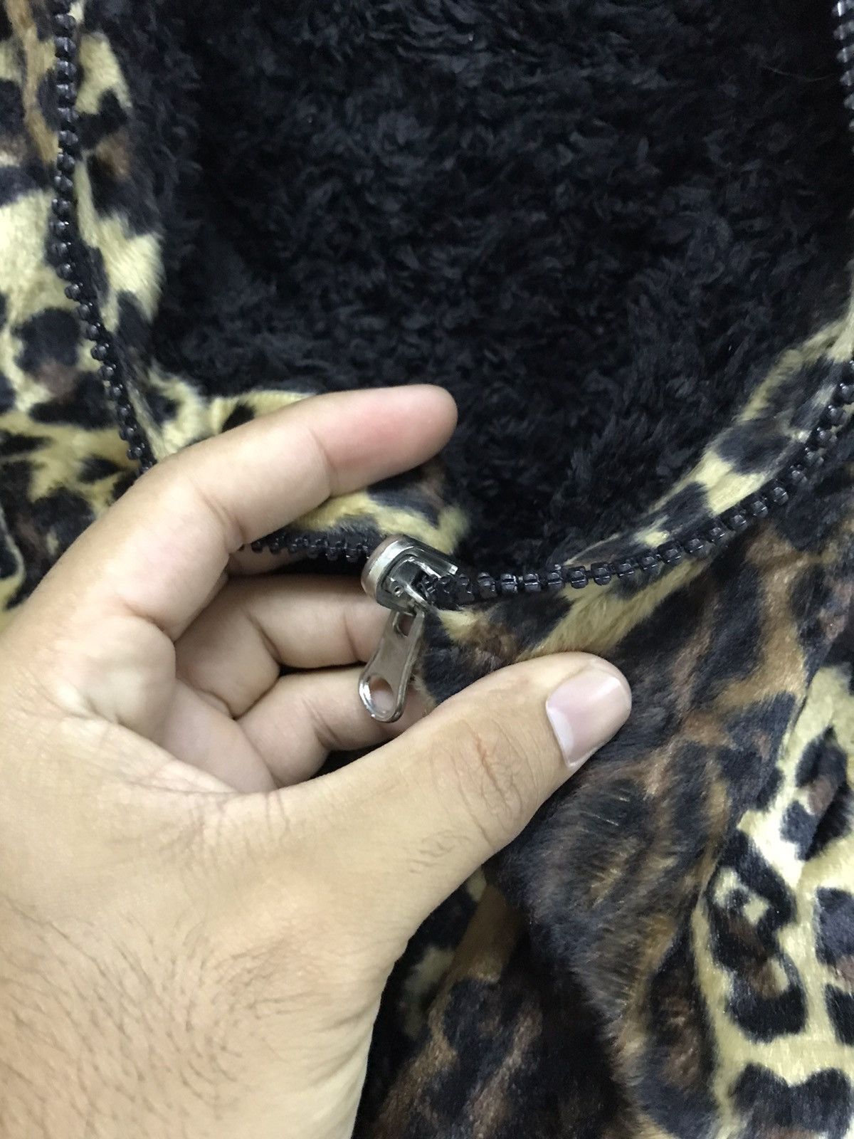 Japanese Brand Nice❗️Clash Ahead Reversible Faux Fur/Fleece Jacket Size XL / US 12-14 / IT 48-50 - 10 Thumbnail