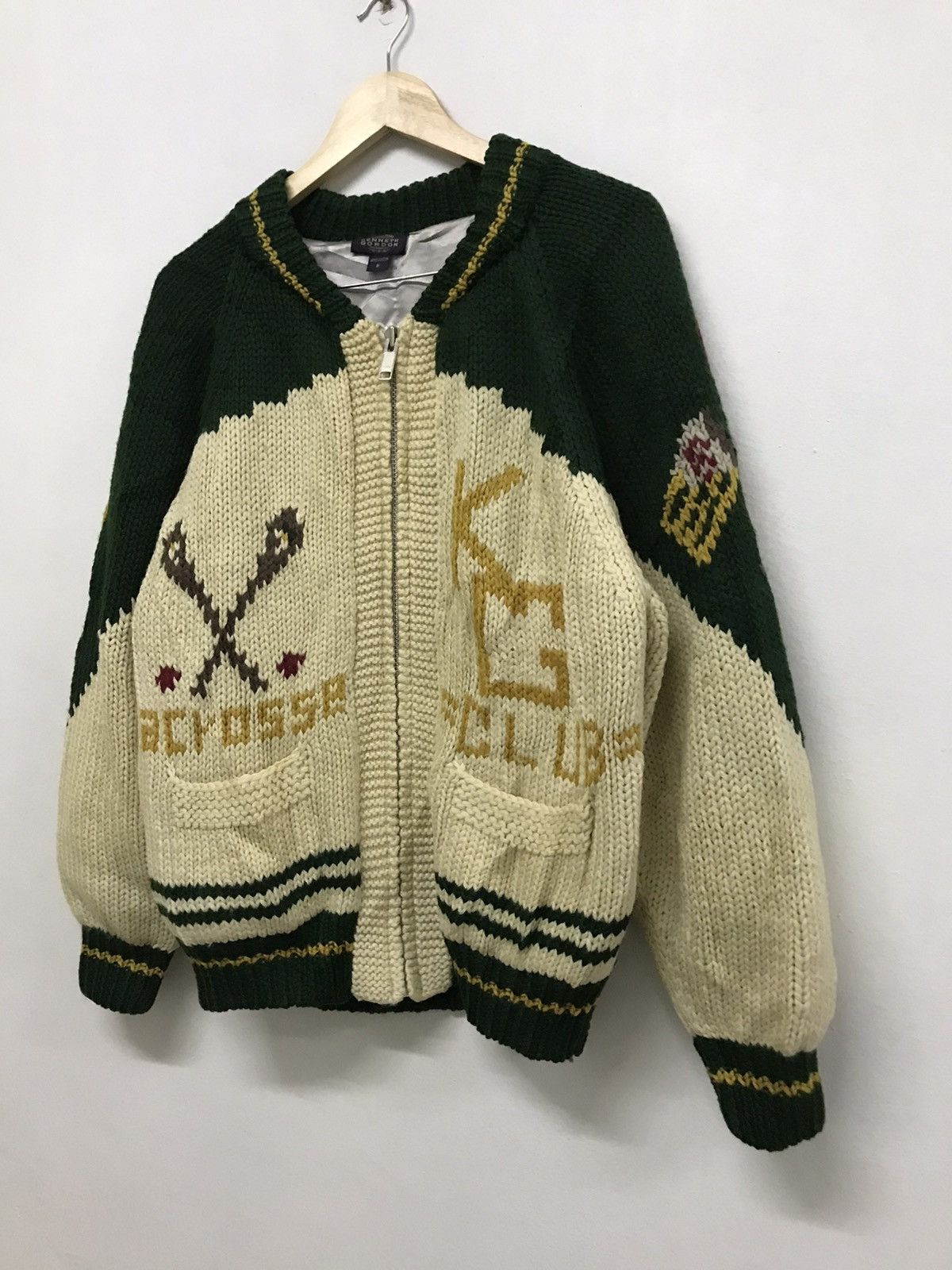 Vintage Vtg New Orleans Kenneth Gordon USA Hand Made Knitwear Jacket Size US M / EU 48-50 / 2 - 4 Thumbnail