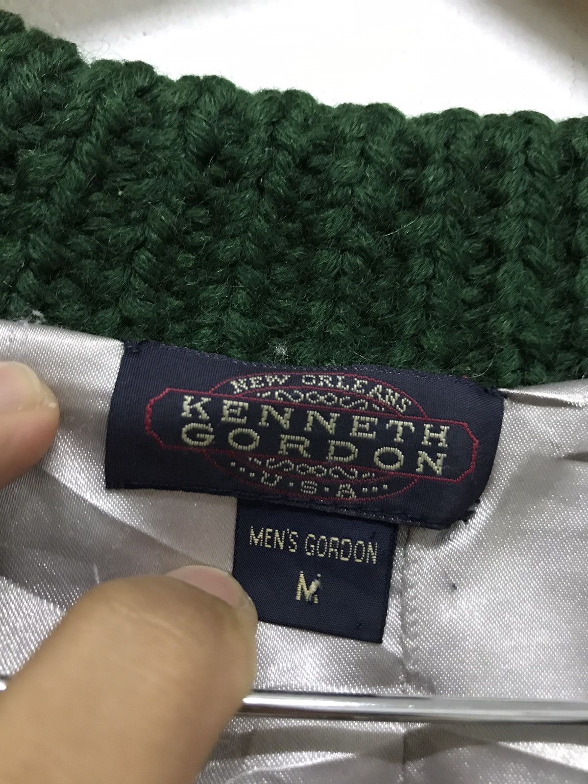 Vintage Vtg New Orleans Kenneth Gordon USA Hand Made Knitwear Jacket Size US M / EU 48-50 / 2 - 17 Thumbnail