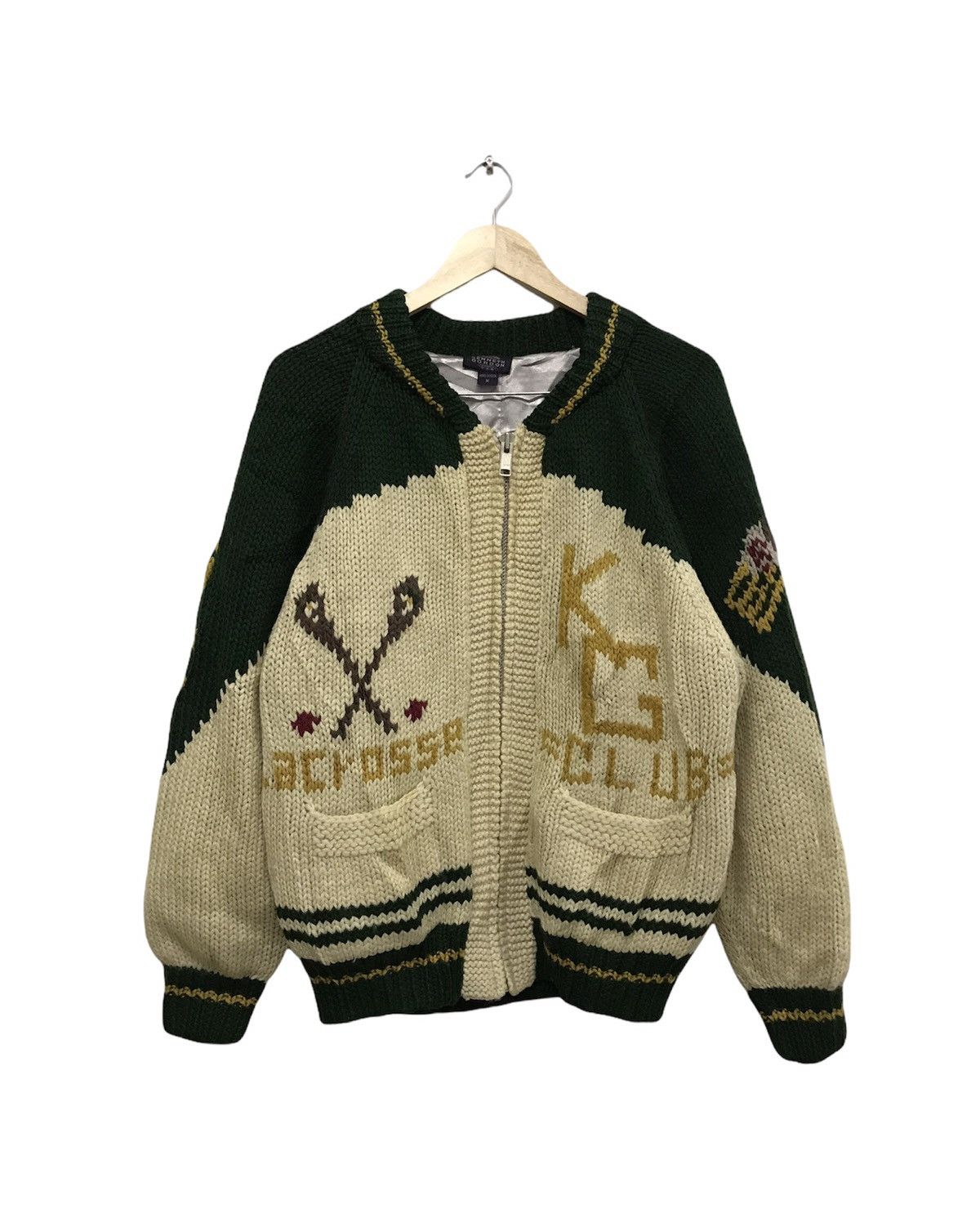 Vintage Vtg New Orleans Kenneth Gordon USA Hand Made Knitwear Jacket Size US M / EU 48-50 / 2 - 2 Thumbnail