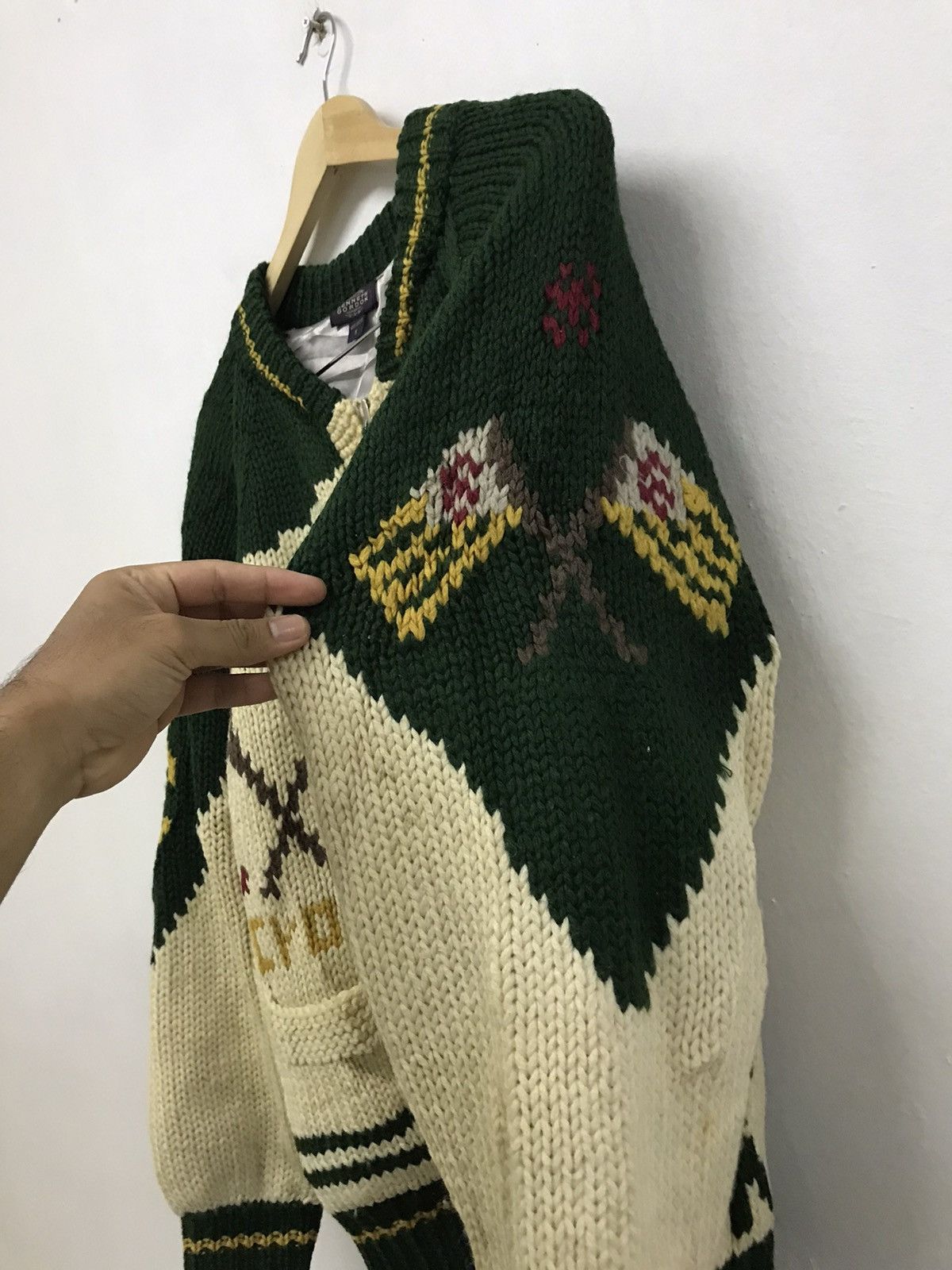 Vintage Vtg New Orleans Kenneth Gordon USA Hand Made Knitwear Jacket Size US M / EU 48-50 / 2 - 10 Thumbnail