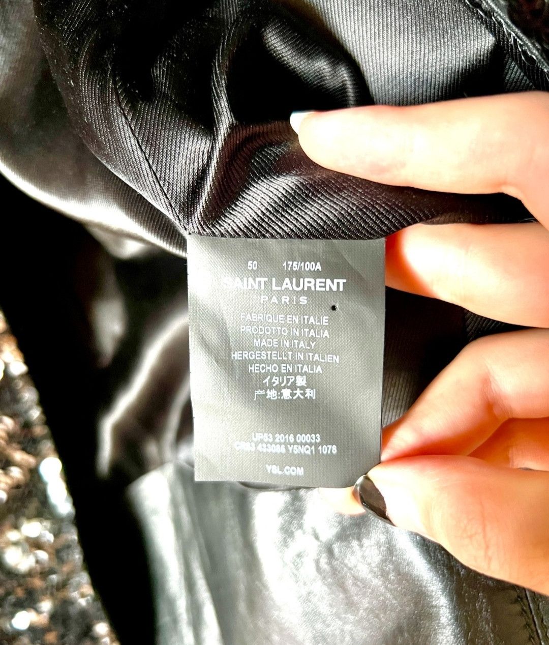 Saint Laurent Paris saint laurent Black Scale Sheepskin Leather Jacket Size US M / EU 48-50 / 2 - 5 Thumbnail