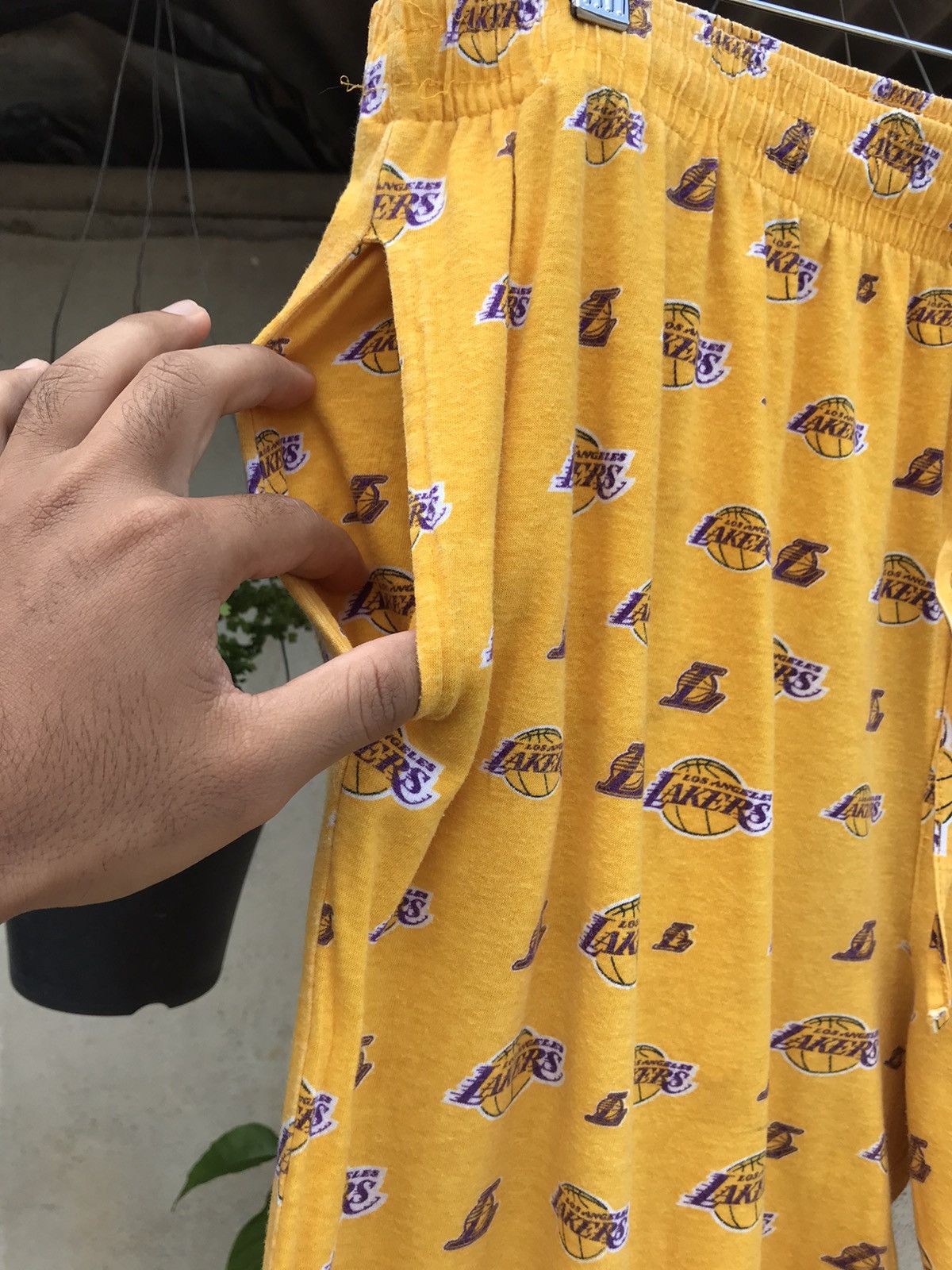 NBA Rare❗️Vintage Lakers Full Prints Pajama Pants Size US 34 / EU 50 - 6 Thumbnail