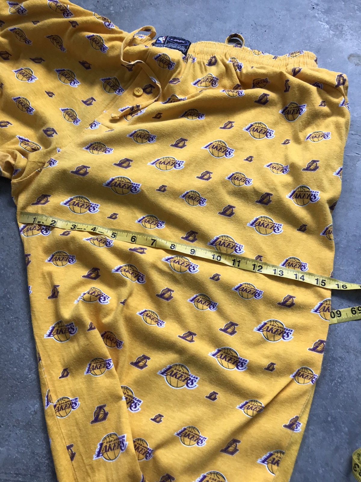 NBA Rare❗️Vintage Lakers Full Prints Pajama Pants Size US 34 / EU 50 - 19 Thumbnail