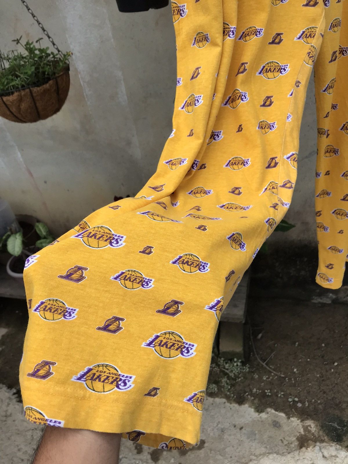 NBA Rare❗️Vintage Lakers Full Prints Pajama Pants Size US 34 / EU 50 - 5 Thumbnail