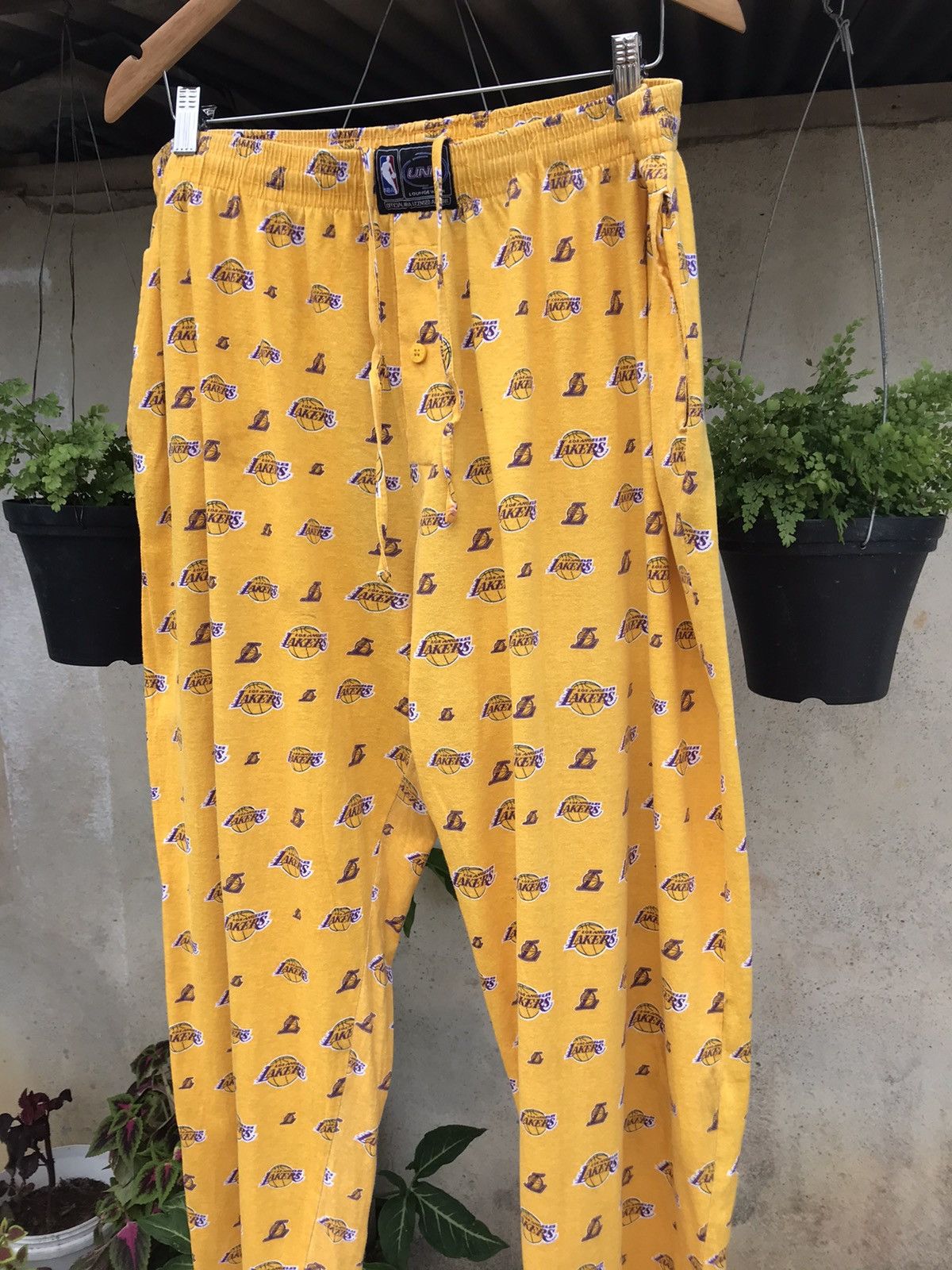 NBA Rare❗️Vintage Lakers Full Prints Pajama Pants Size US 34 / EU 50 - 3 Thumbnail