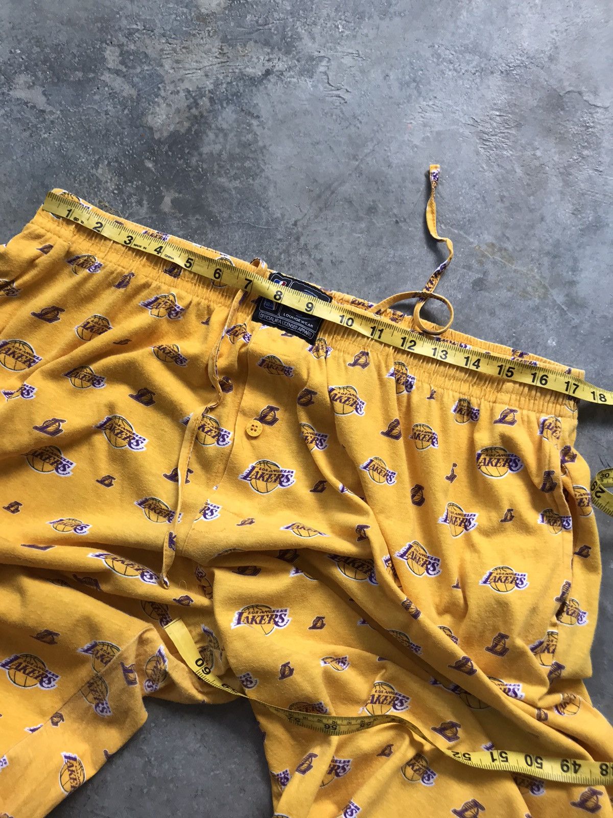 NBA Rare❗️Vintage Lakers Full Prints Pajama Pants Size US 34 / EU 50 - 17 Thumbnail