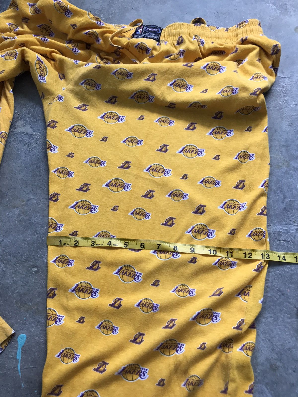 NBA Rare❗️Vintage Lakers Full Prints Pajama Pants Size US 34 / EU 50 - 20 Thumbnail