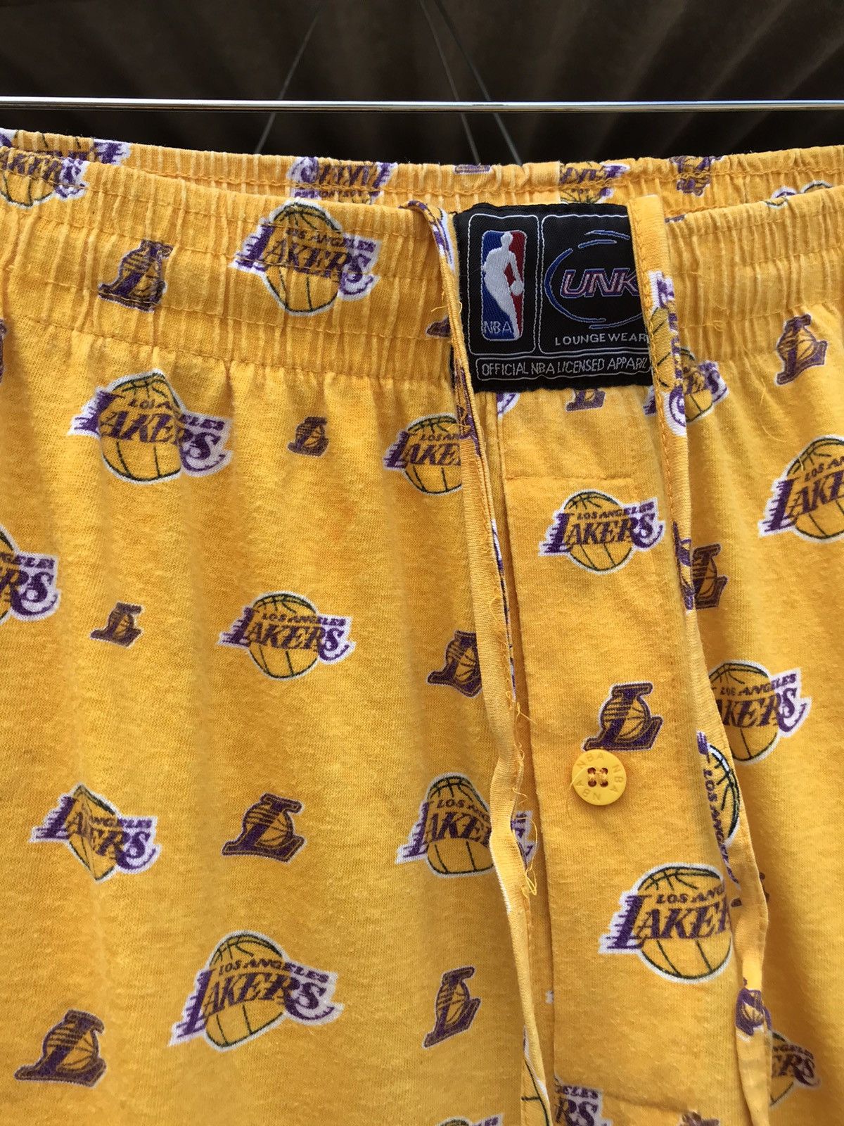 NBA Rare❗️Vintage Lakers Full Prints Pajama Pants Size US 34 / EU 50 - 12 Thumbnail