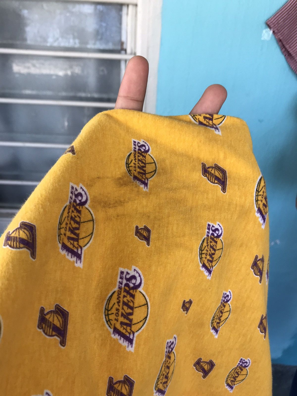 NBA Rare❗️Vintage Lakers Full Prints Pajama Pants Size US 34 / EU 50 - 24 Thumbnail