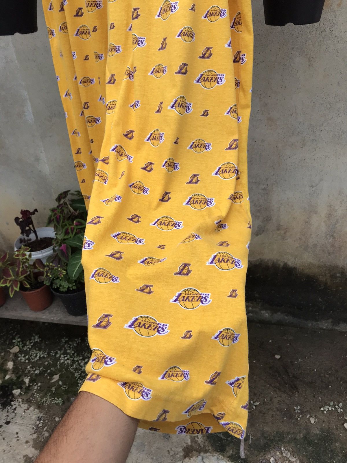 NBA Rare❗️Vintage Lakers Full Prints Pajama Pants Size US 34 / EU 50 - 4 Thumbnail