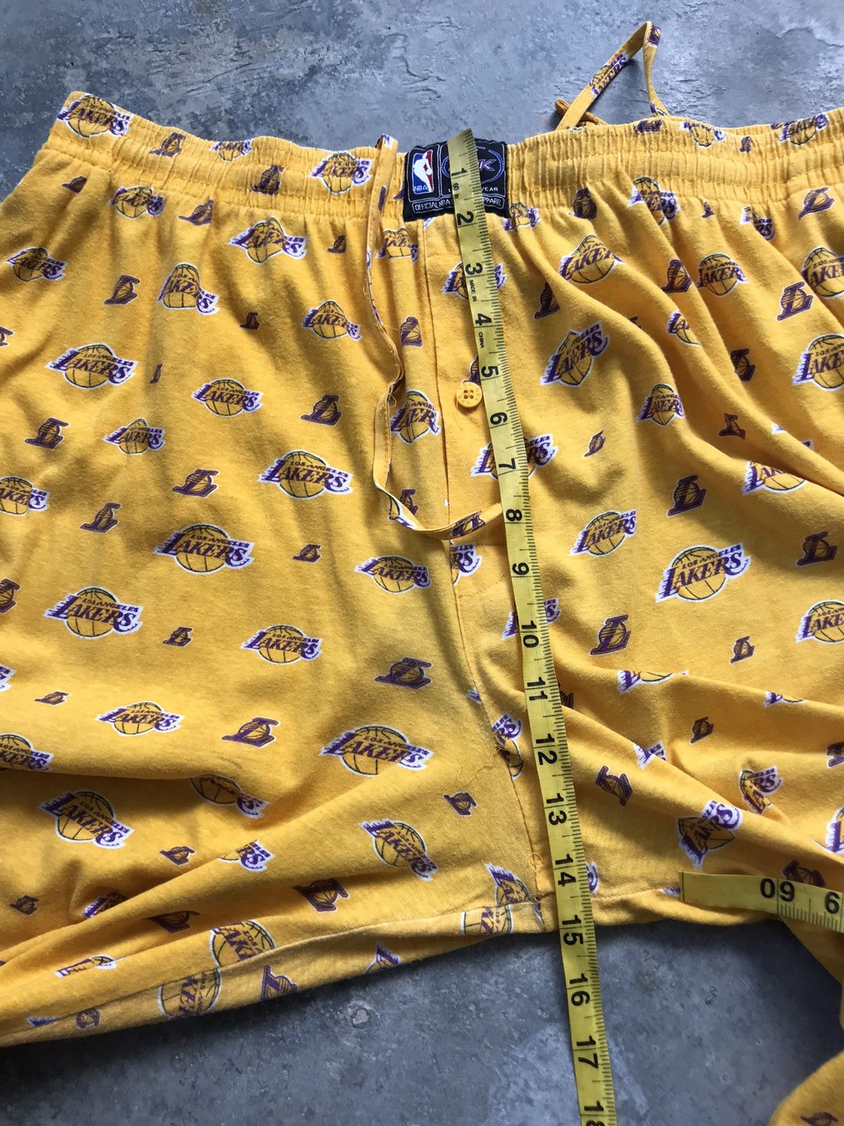 NBA Rare❗️Vintage Lakers Full Prints Pajama Pants Size US 34 / EU 50 - 18 Thumbnail