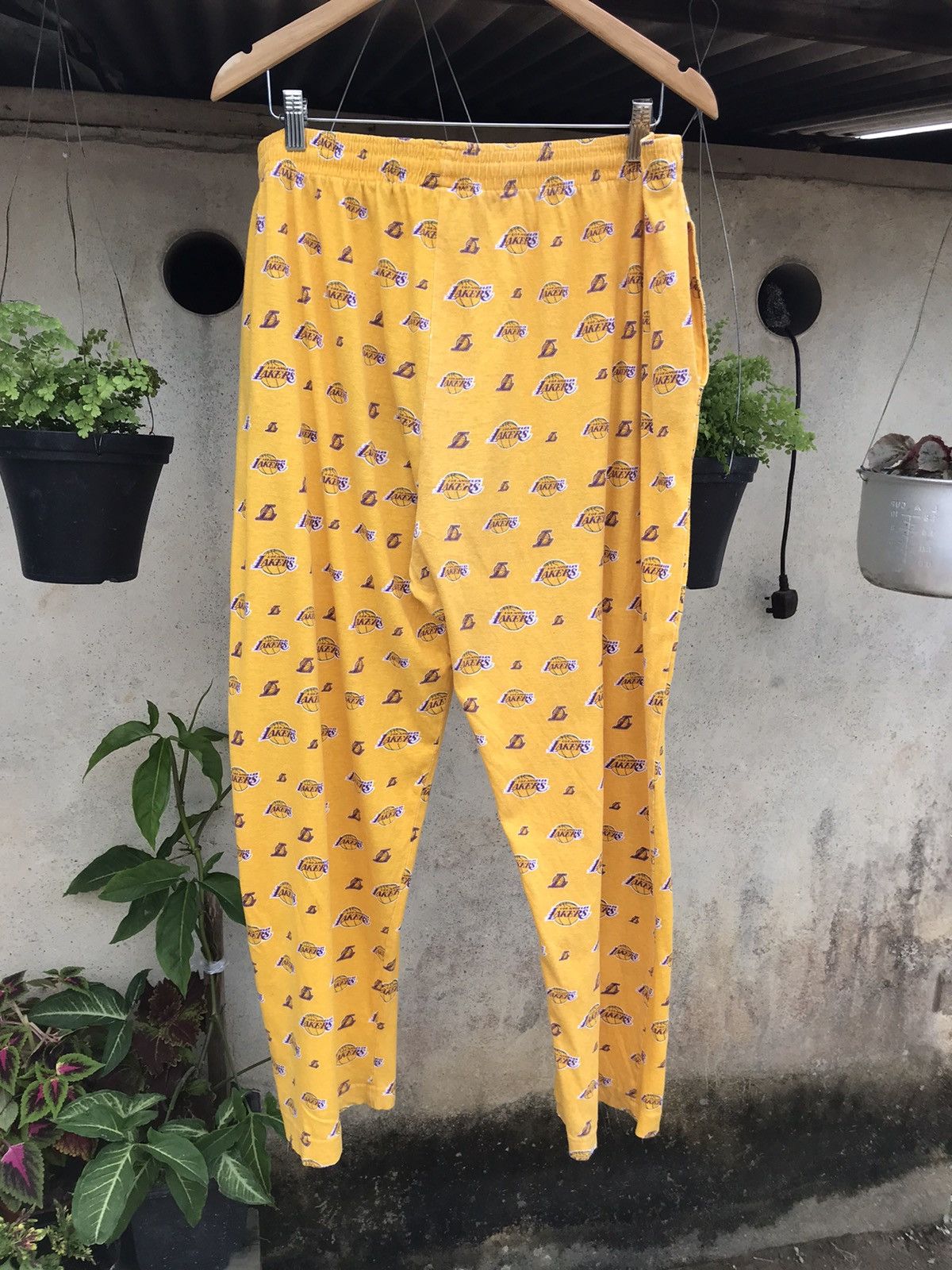 NBA Rare❗️Vintage Lakers Full Prints Pajama Pants Size US 34 / EU 50 - 7 Thumbnail